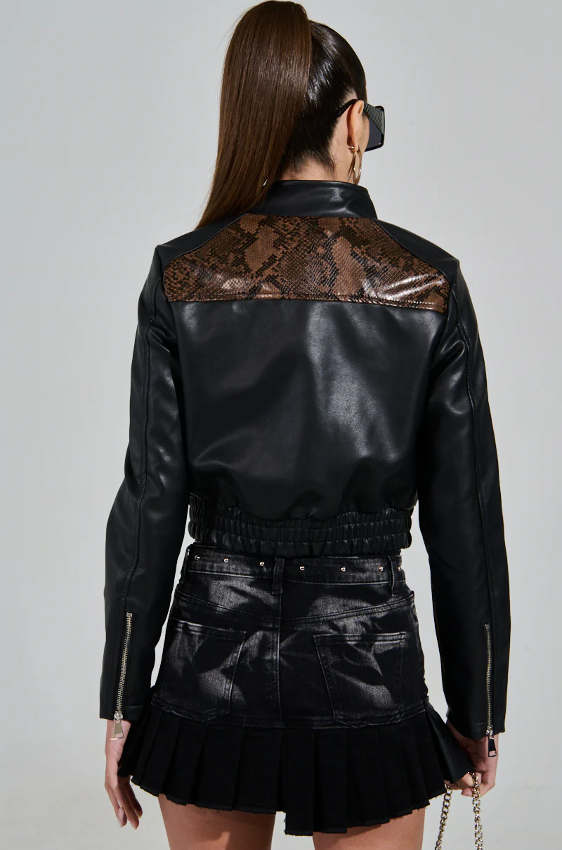 SLIGHT WORK SNAKE PRINT MOTO - Image 5