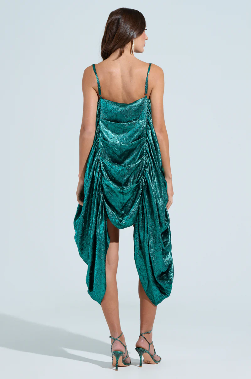 SMOOTH OPERATOR RUCHED MIDI DRESS - Image 5