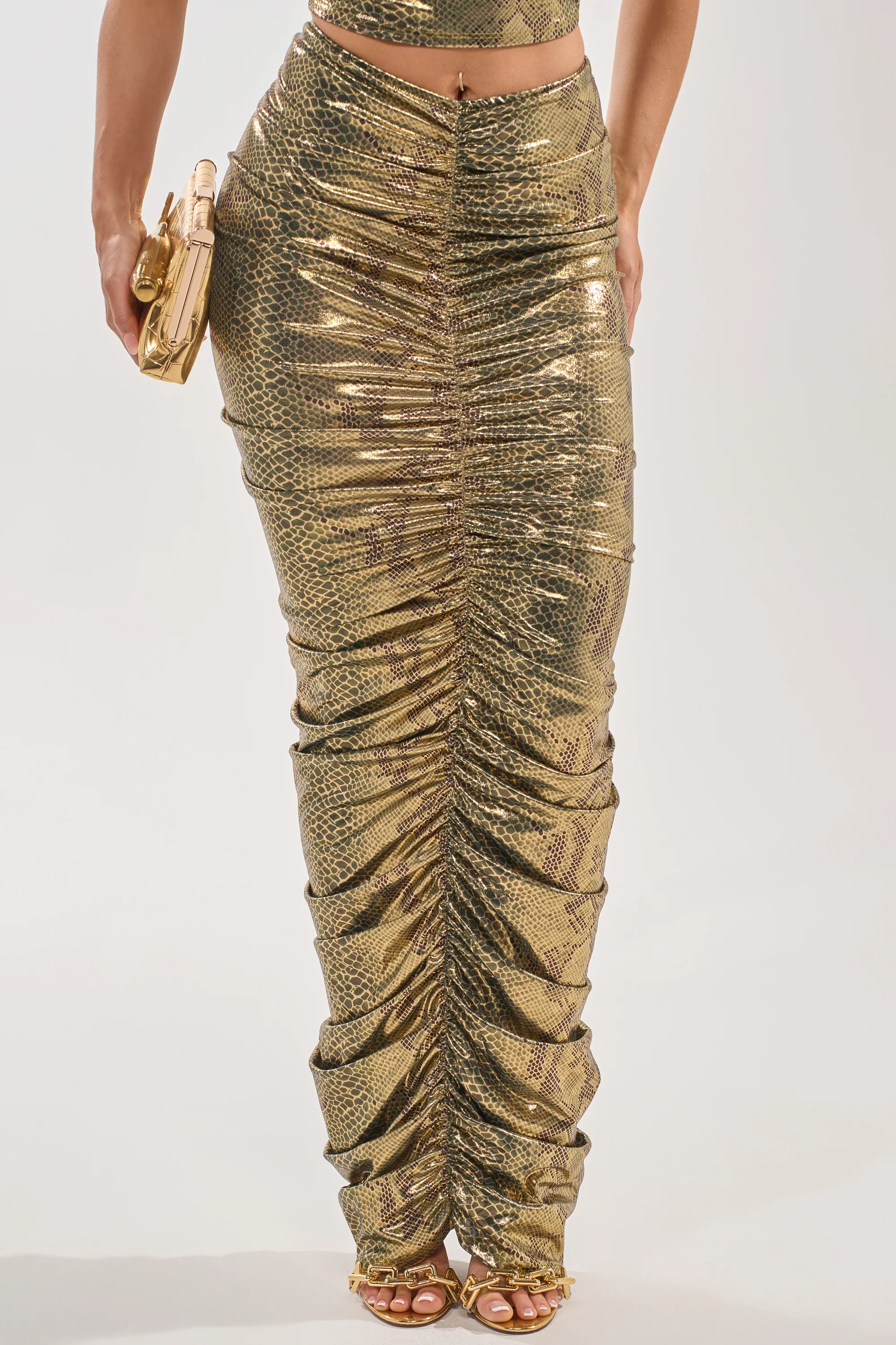 SNEAKY LITTLE SNAKE MAXI SKIRT - Image 3