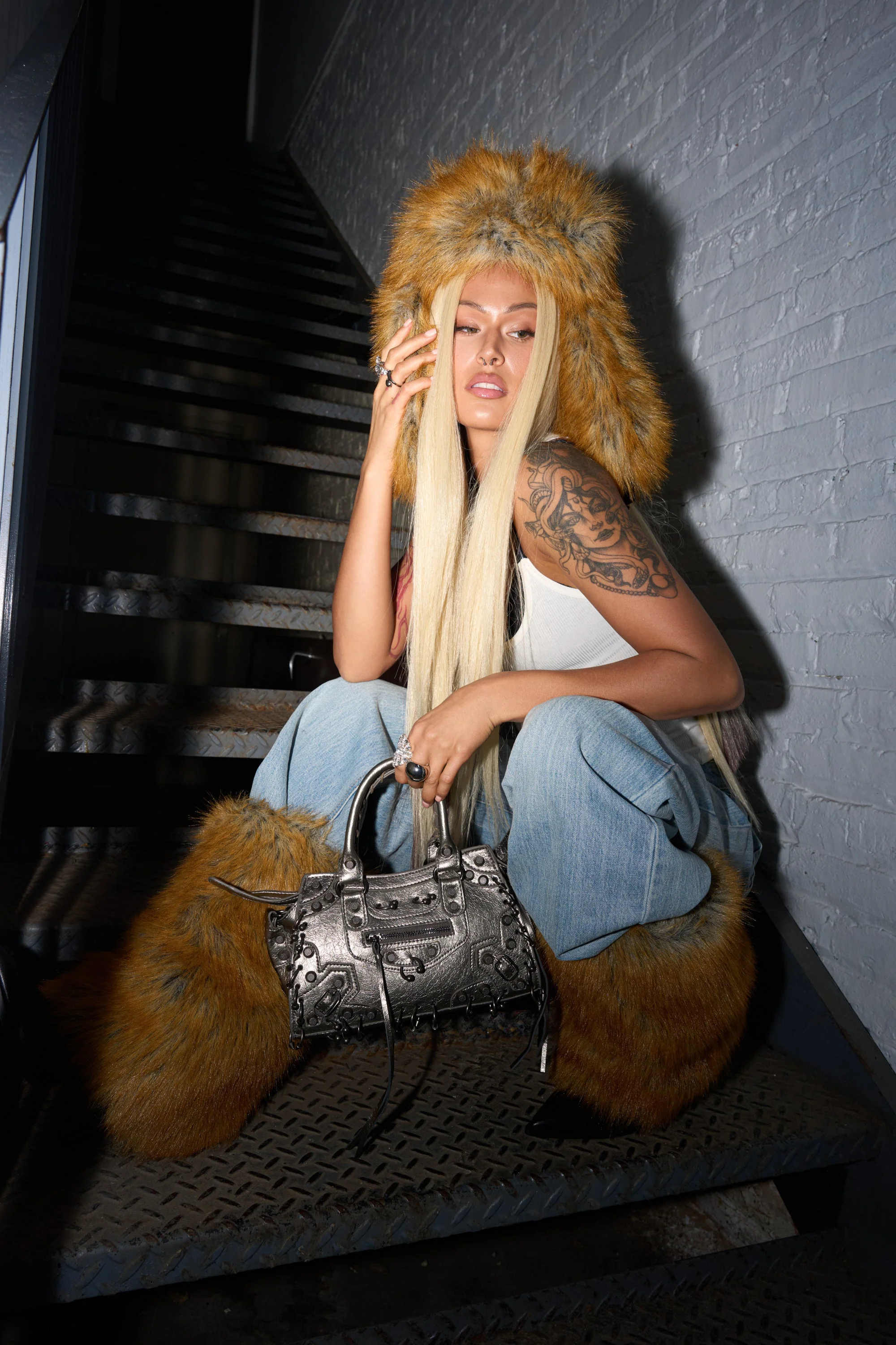 SO WITH IT FAUX FUR AVIATOR HAT - Image 4