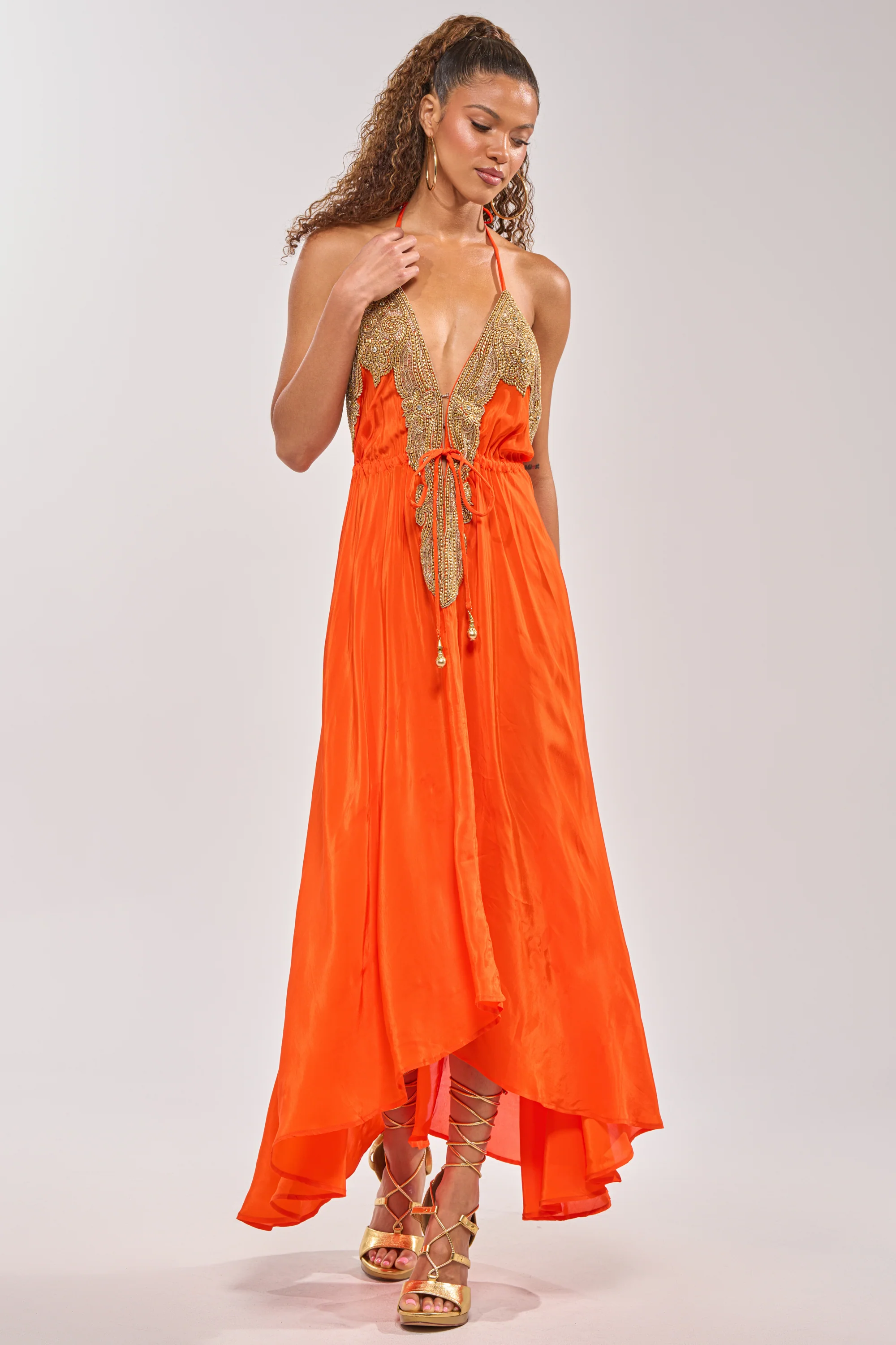 SORRY NOT SORRY EMBELLISHED MAXI DRESS - Image 3