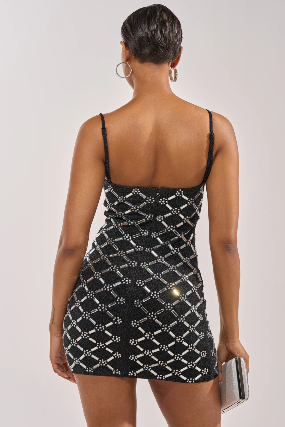 SPARKLE CITY RHINESTONE MINI DRESS - Image 8