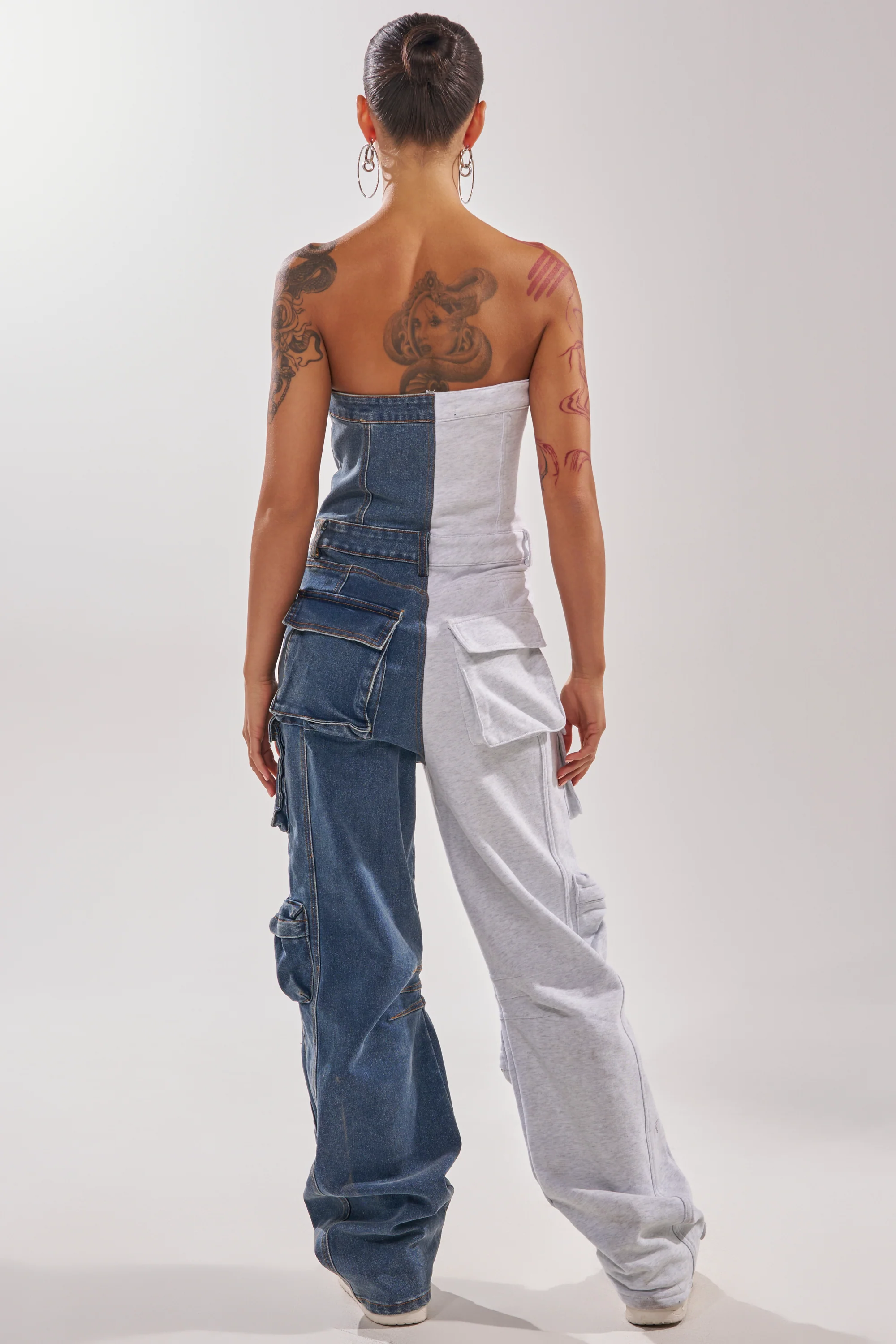 SPLIT DECISION DENIM JUMPSUIT - Image 7
