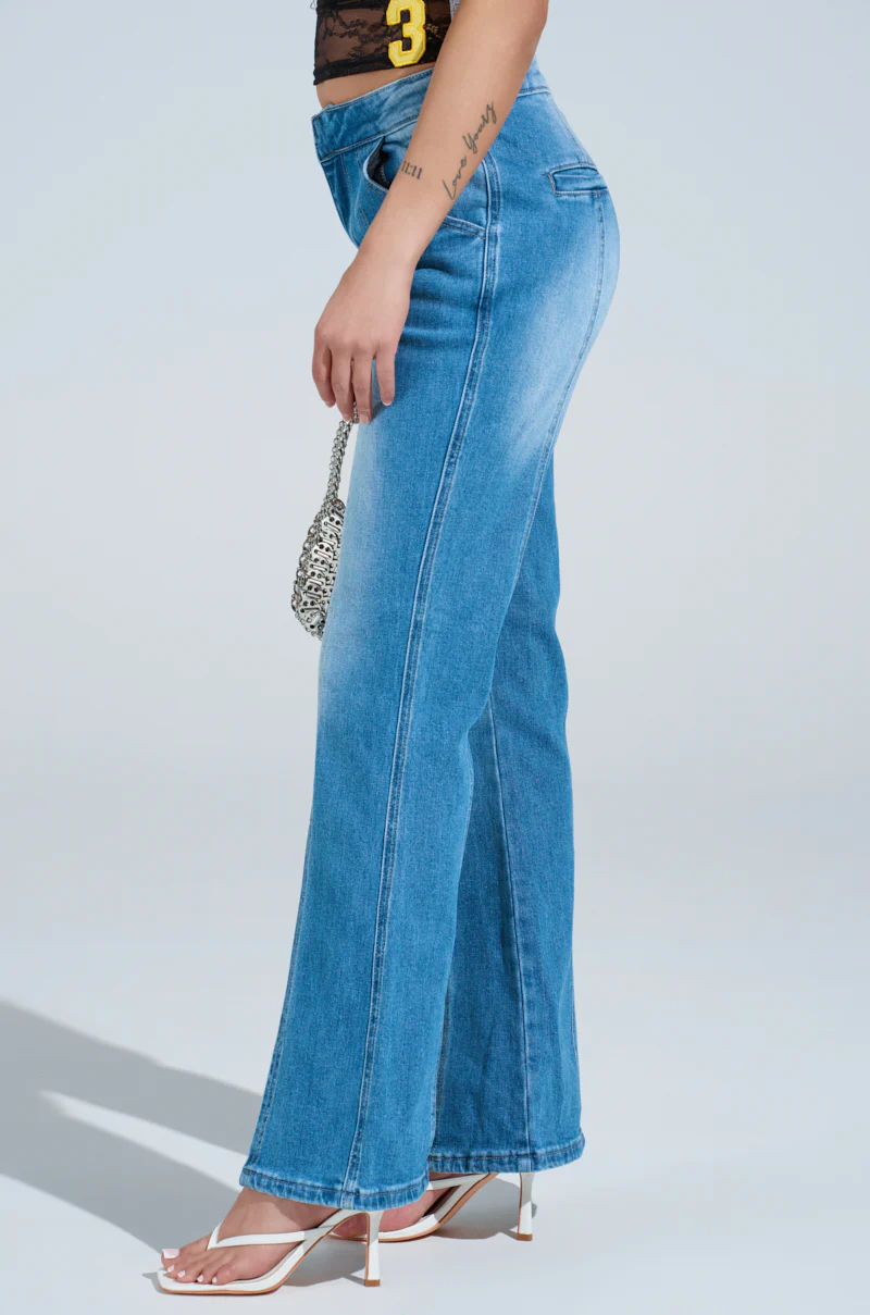 SPLIT HEM BOOTCUT TROUSER JEAN - Image 3