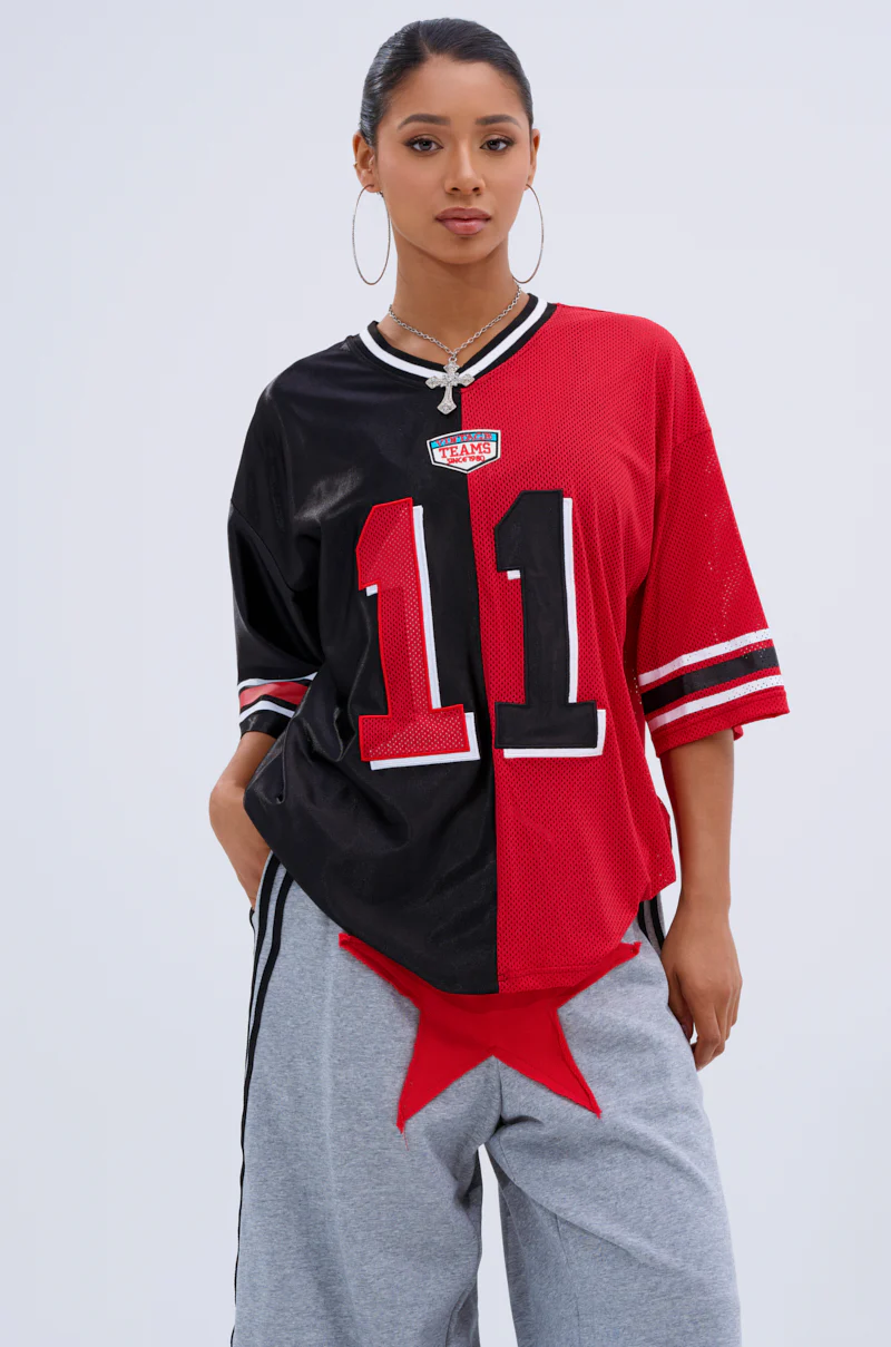 SPLIT PERSONALITY JERSEY TOP