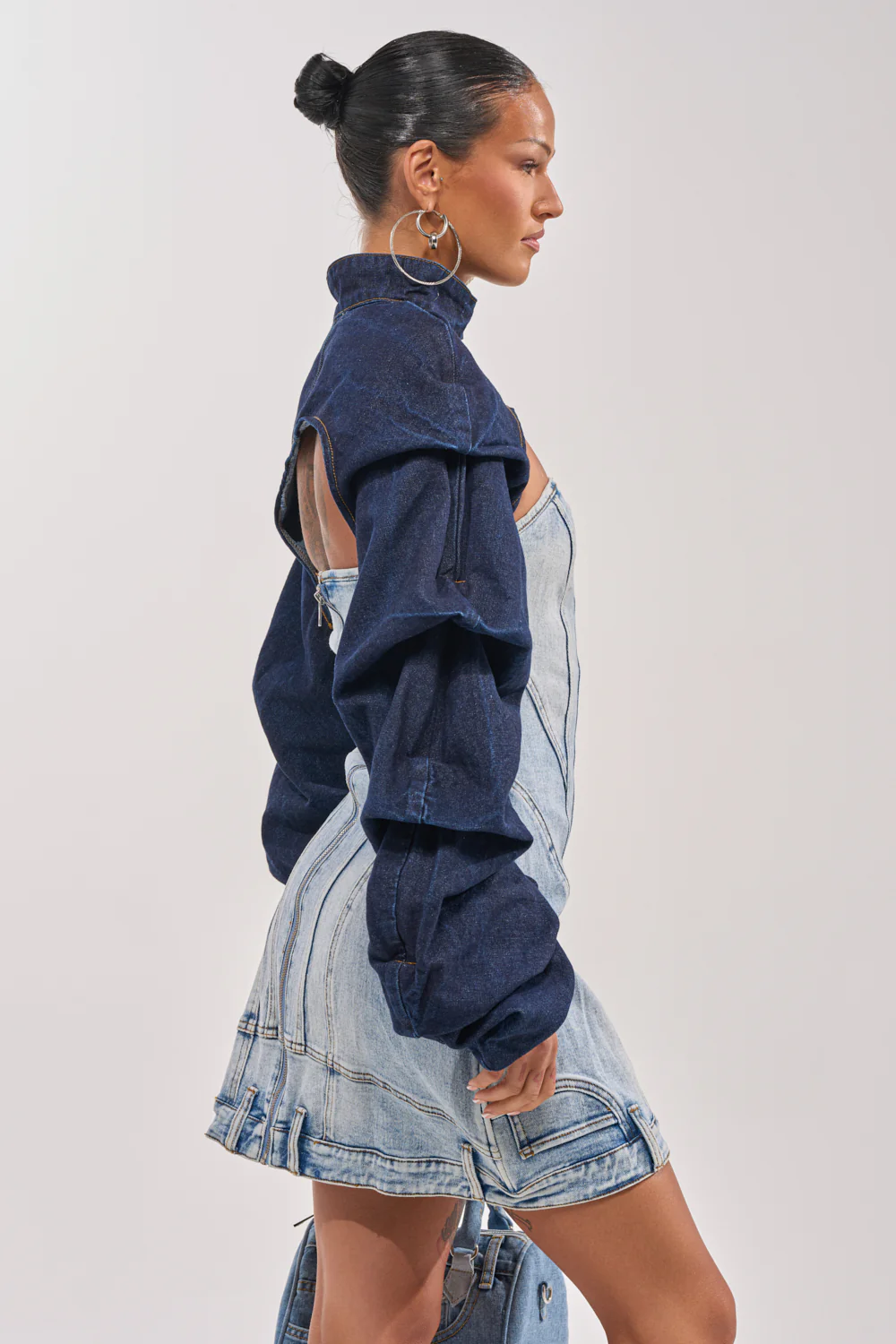SPOIL ME BOLERO IN DARK DENIM - Image 4