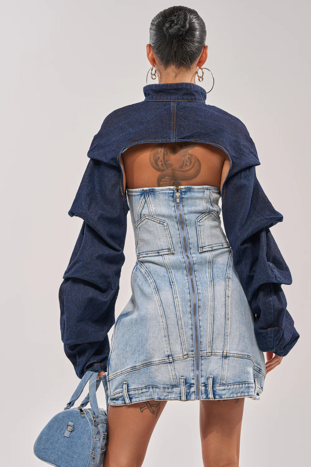 SPOIL ME BOLERO IN DARK DENIM - Image 5