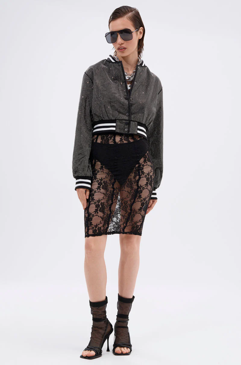SPOTLIGHT RHINESTONE BOMBER - Image 7