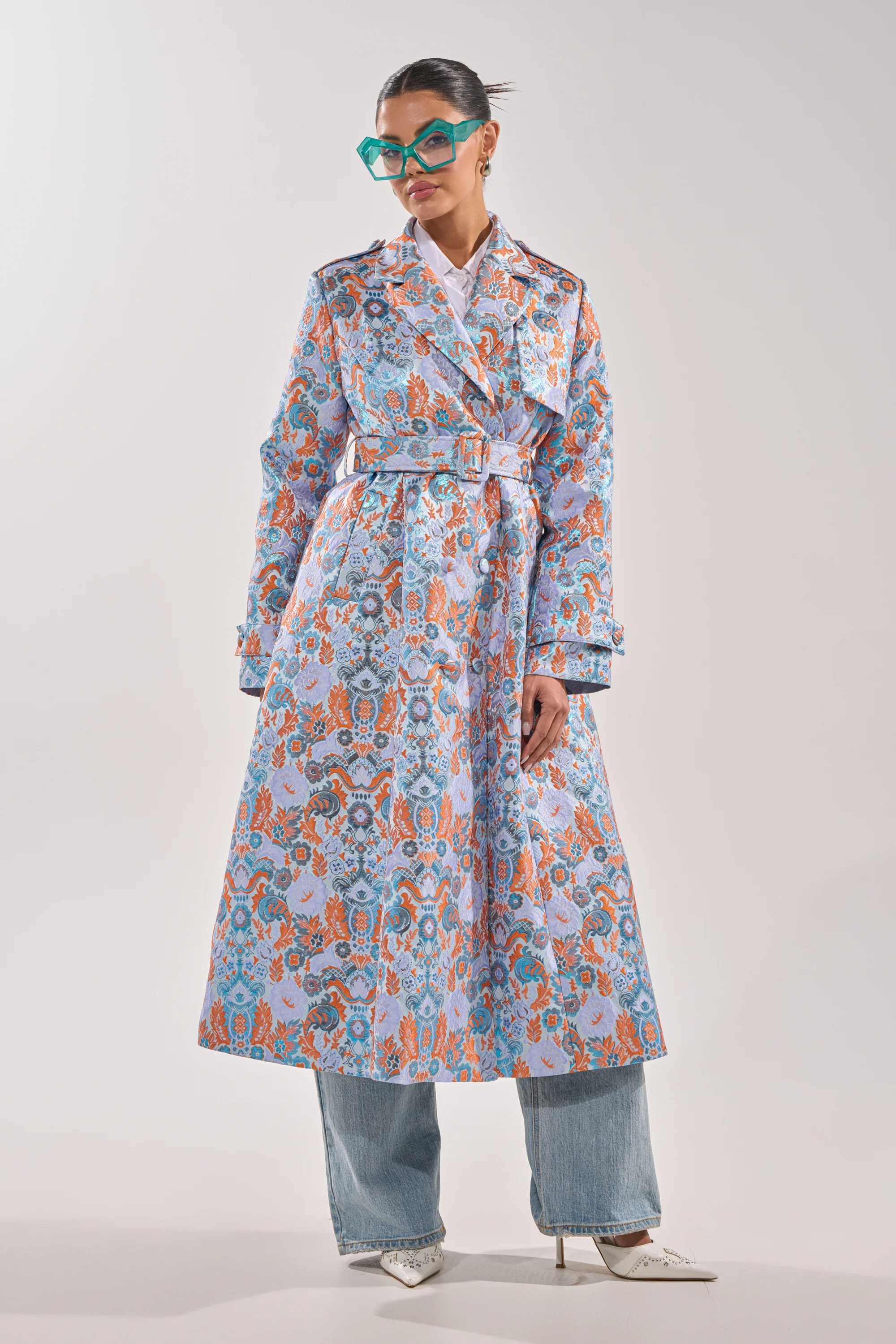 ST. GERMAIN BROCADE TRENCH - Image 2