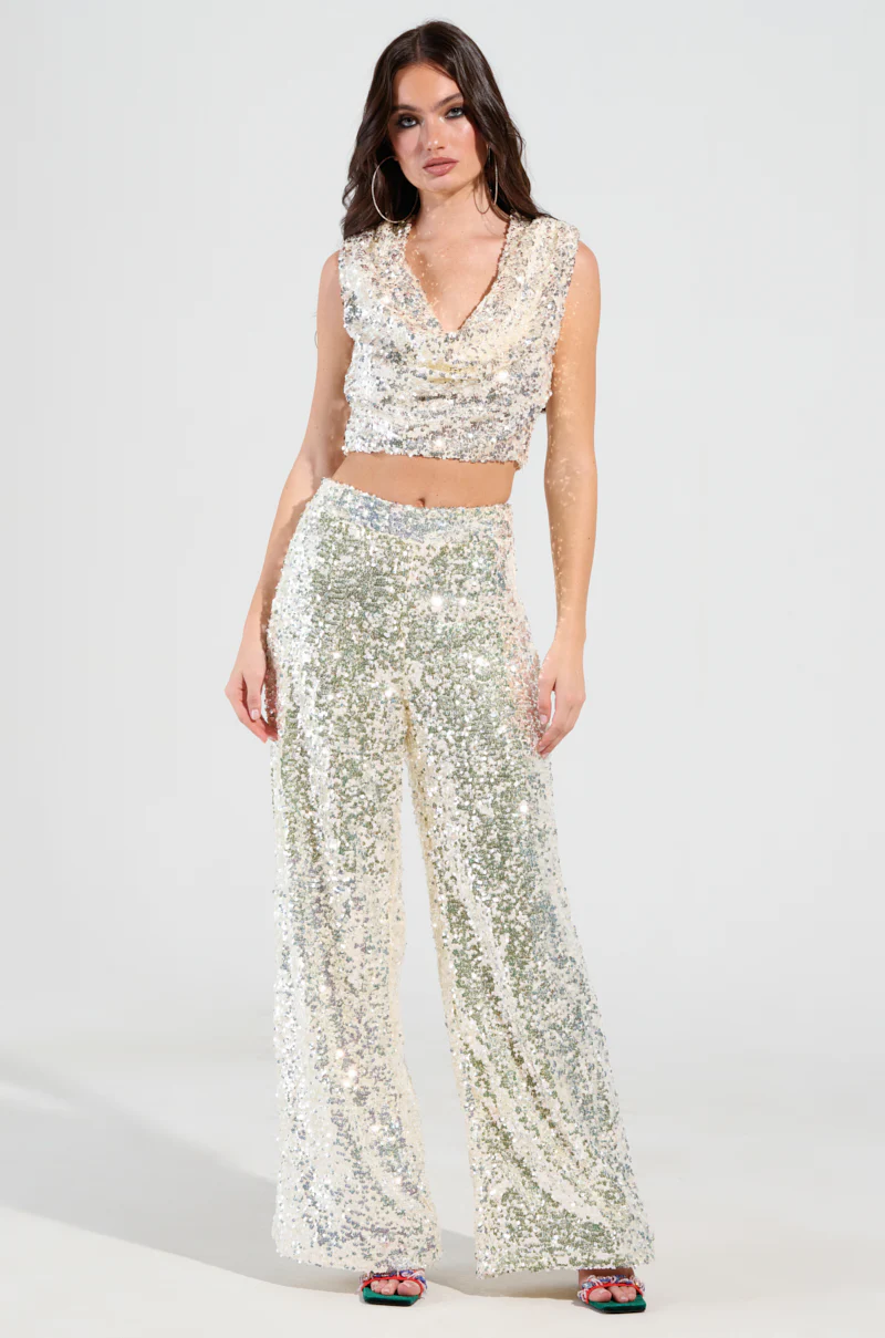 STAR OF THE SHOW SEQUIN TROUSER - Image 5