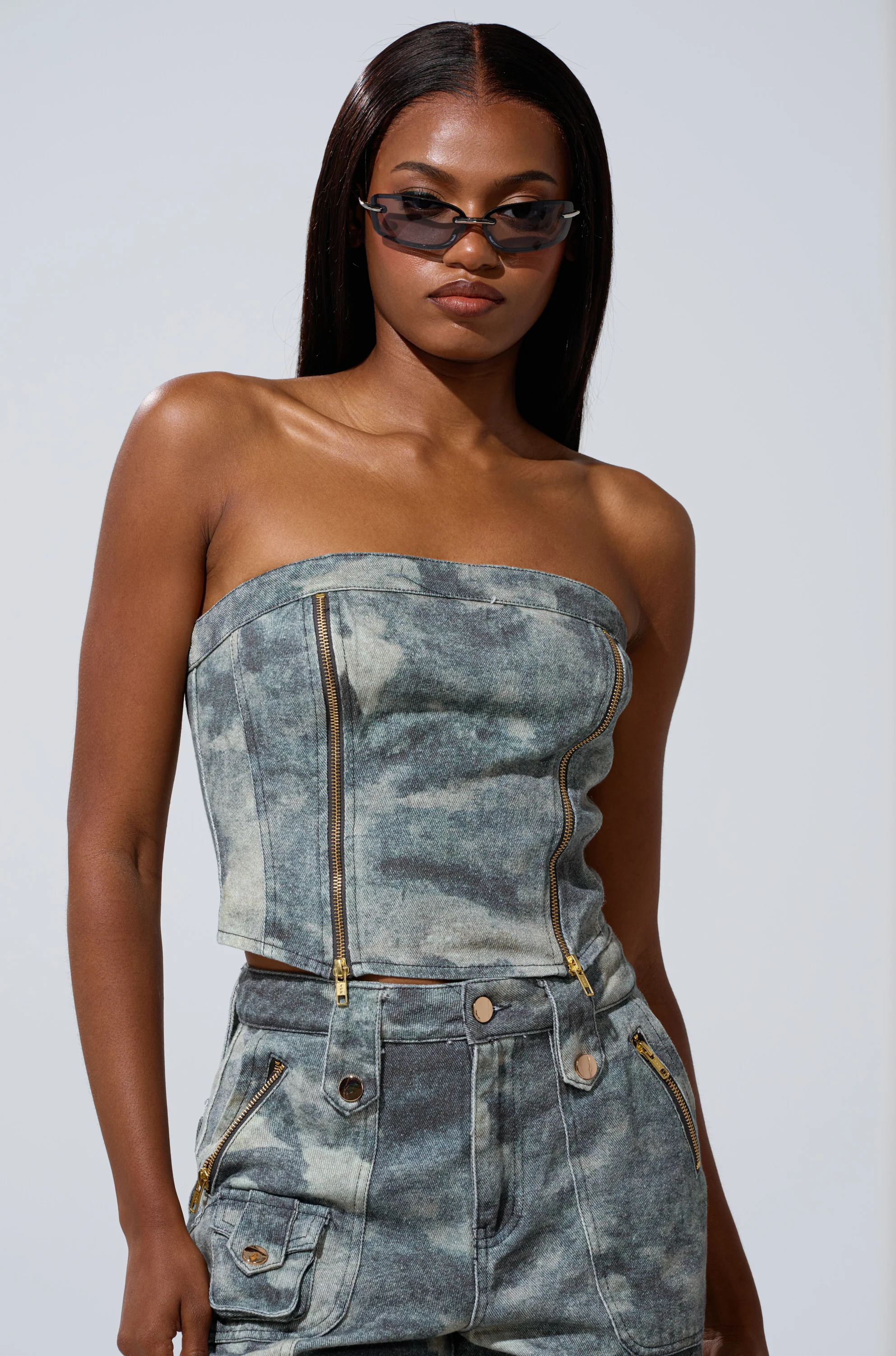 STEPH CAMO DENIM CORSET - Image 2
