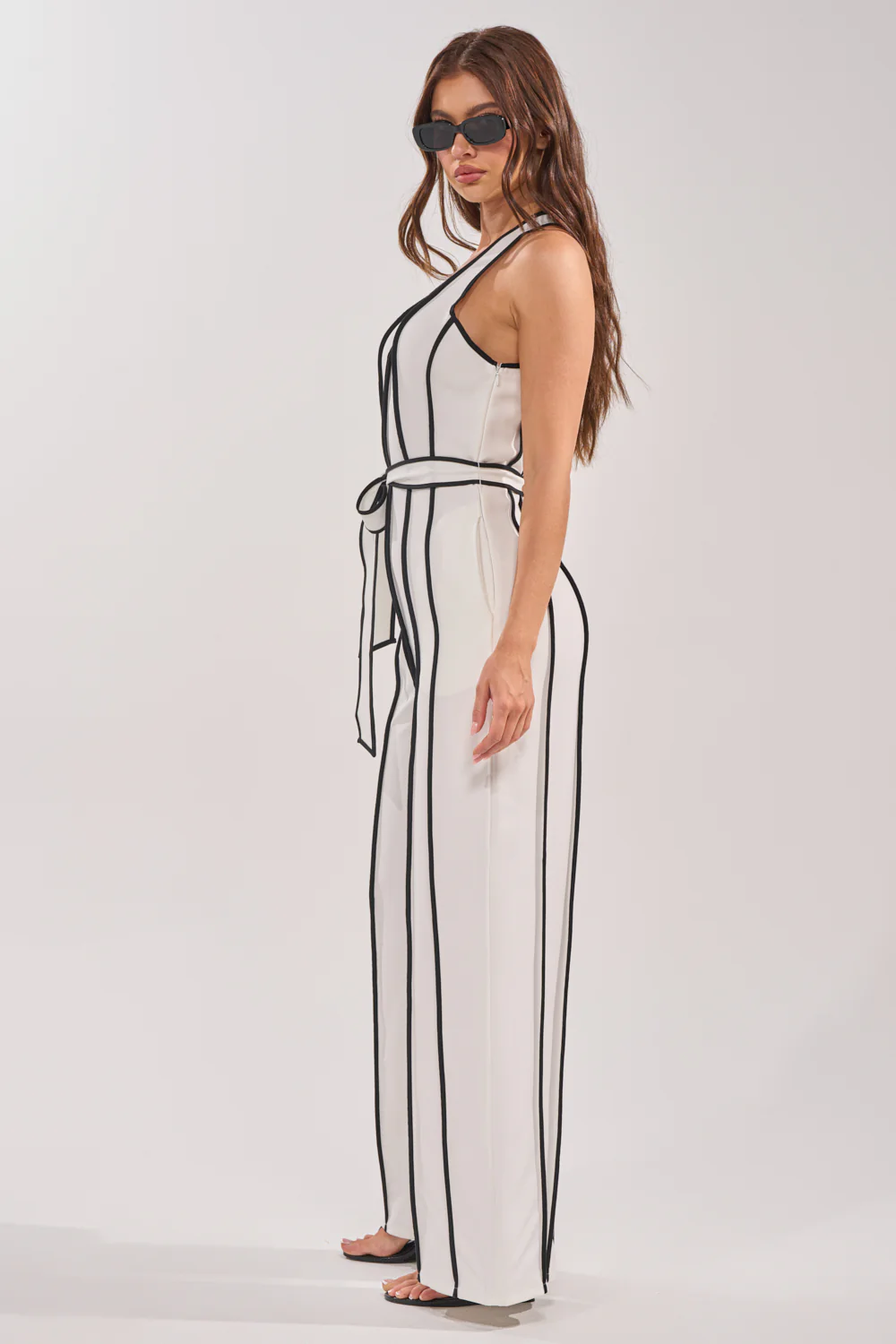 SUMMER SERENADE STRIPE HALTER JUMPSUIT - Image 3