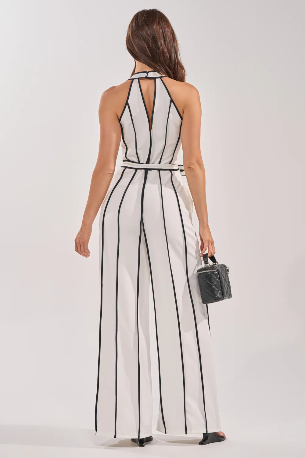SUMMER SERENADE STRIPE HALTER JUMPSUIT - Image 4