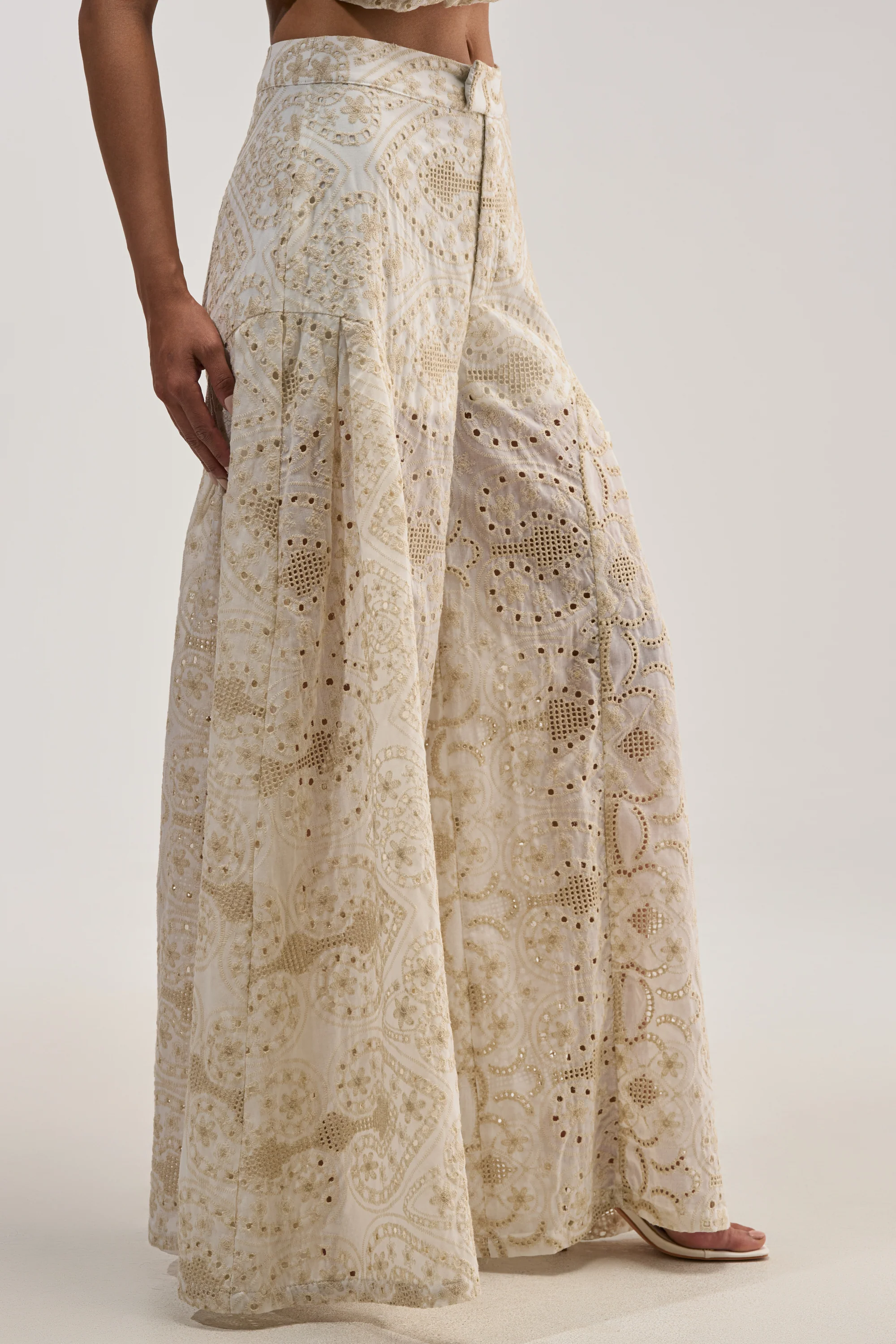 SUMMER TIME BLISS EYELET TROUSER - Image 3