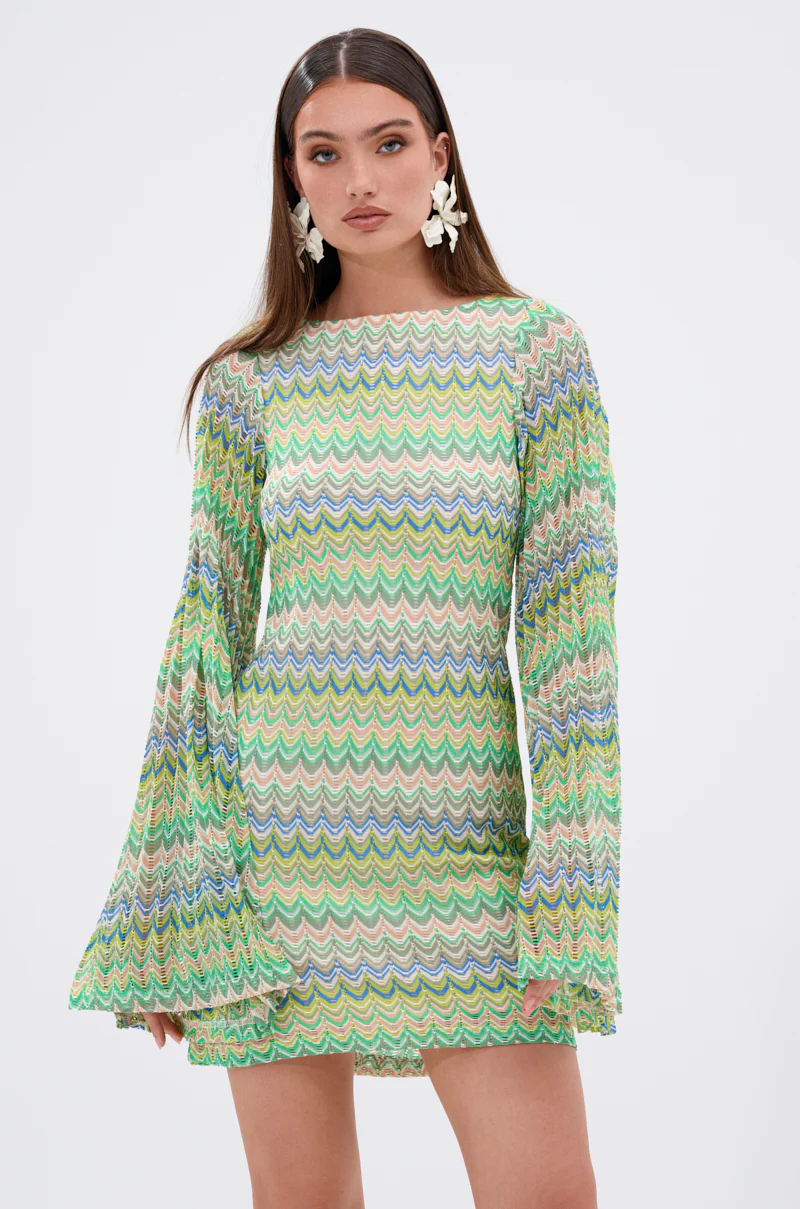 SUMMER TIME FINE PRINTED MINI DRESS - Image 2