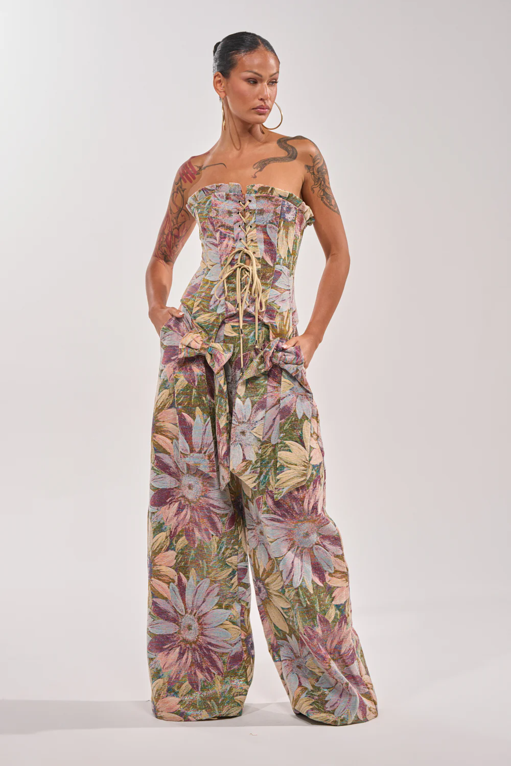 SUNFLOWER FIELDS WILD LEG PANT - Image 6