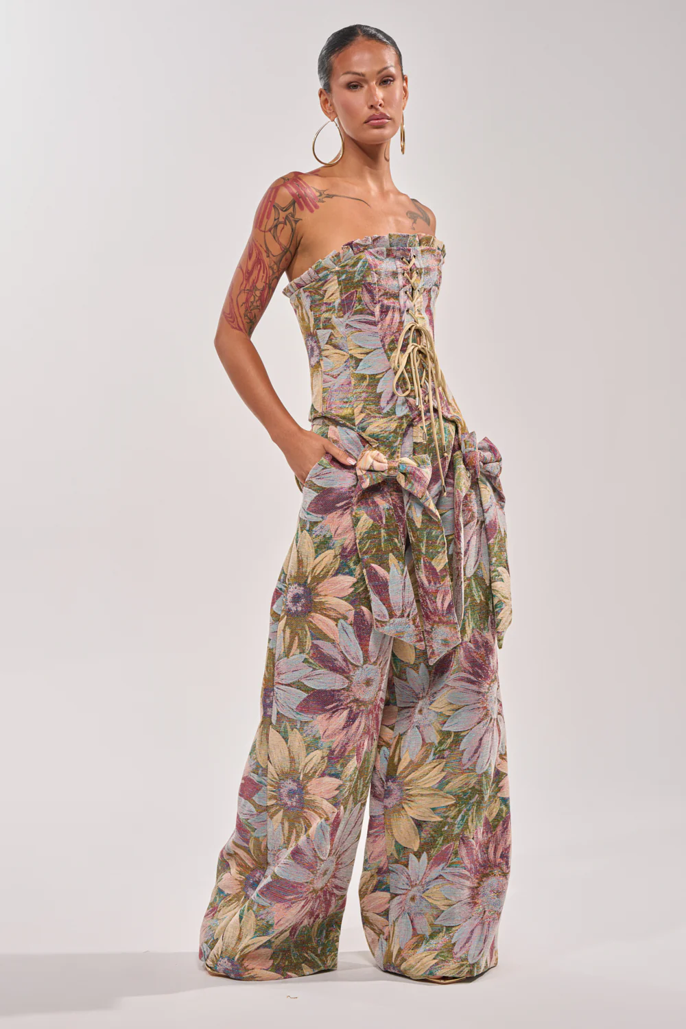 SUNFLOWER FIELDS WILD LEG PANT - Image 7