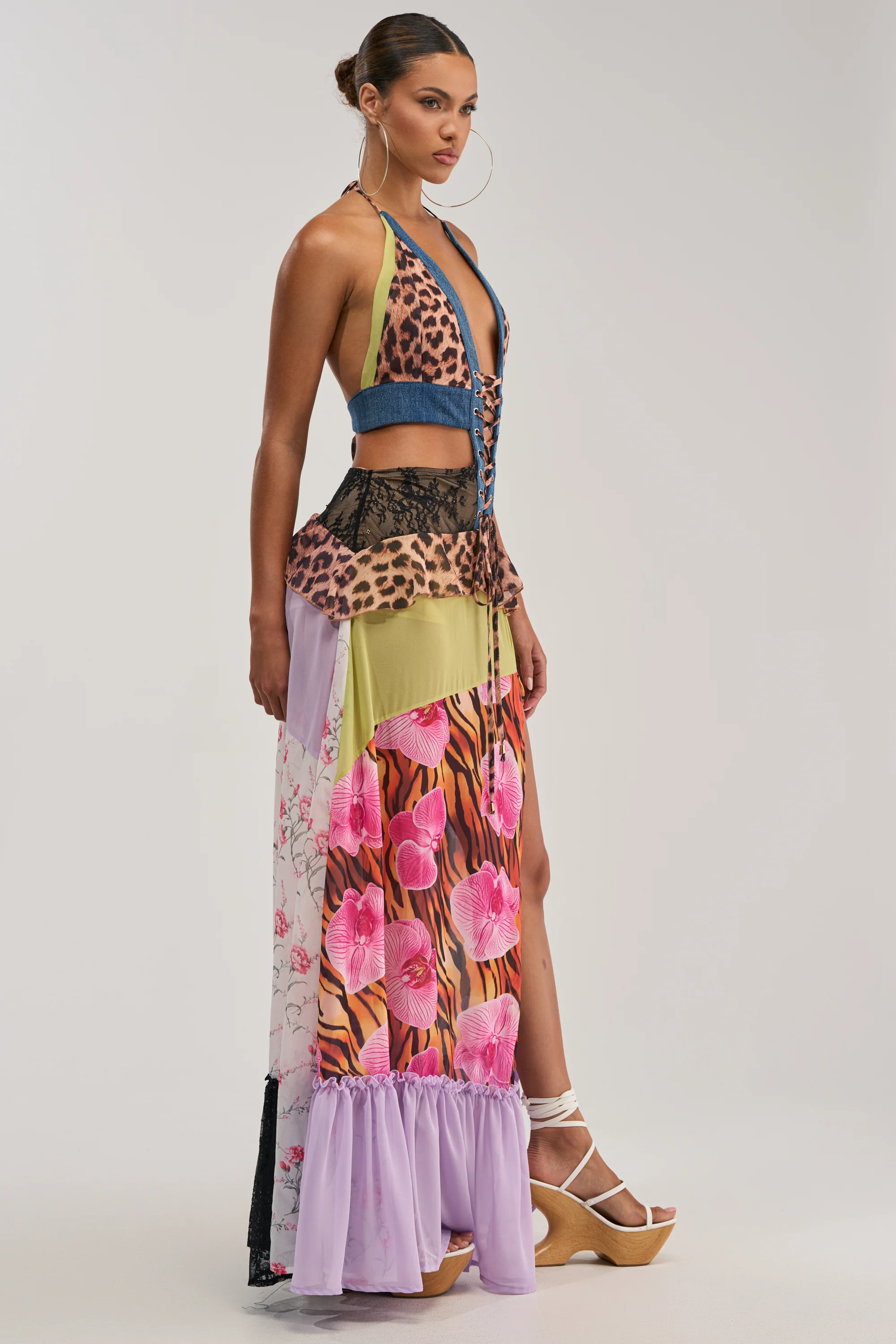 SUPER SWEET GIRL PATTERNED MAXI DRESS - Image 5