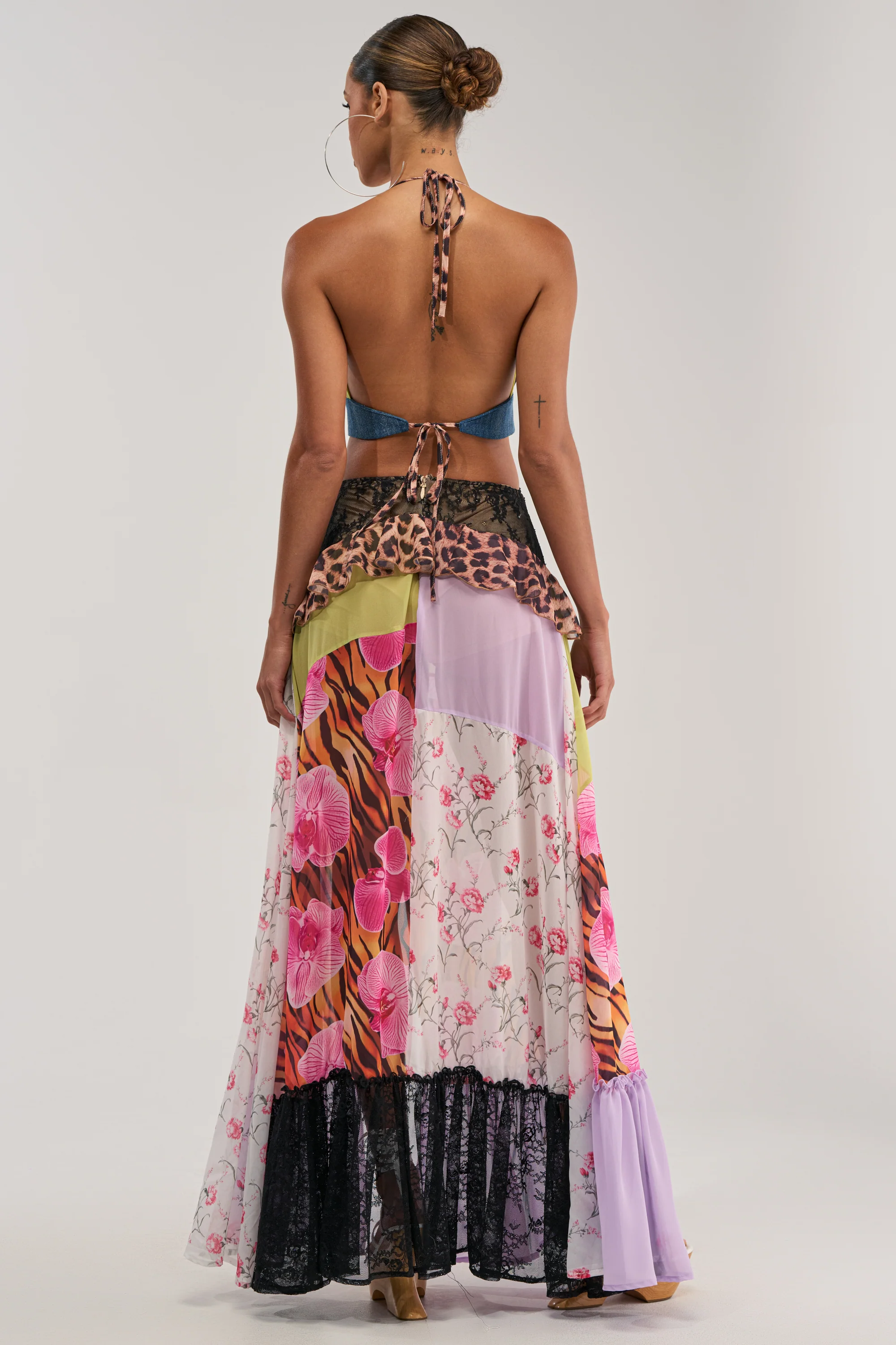 SUPER SWEET GIRL PATTERNED MAXI DRESS - Image 6