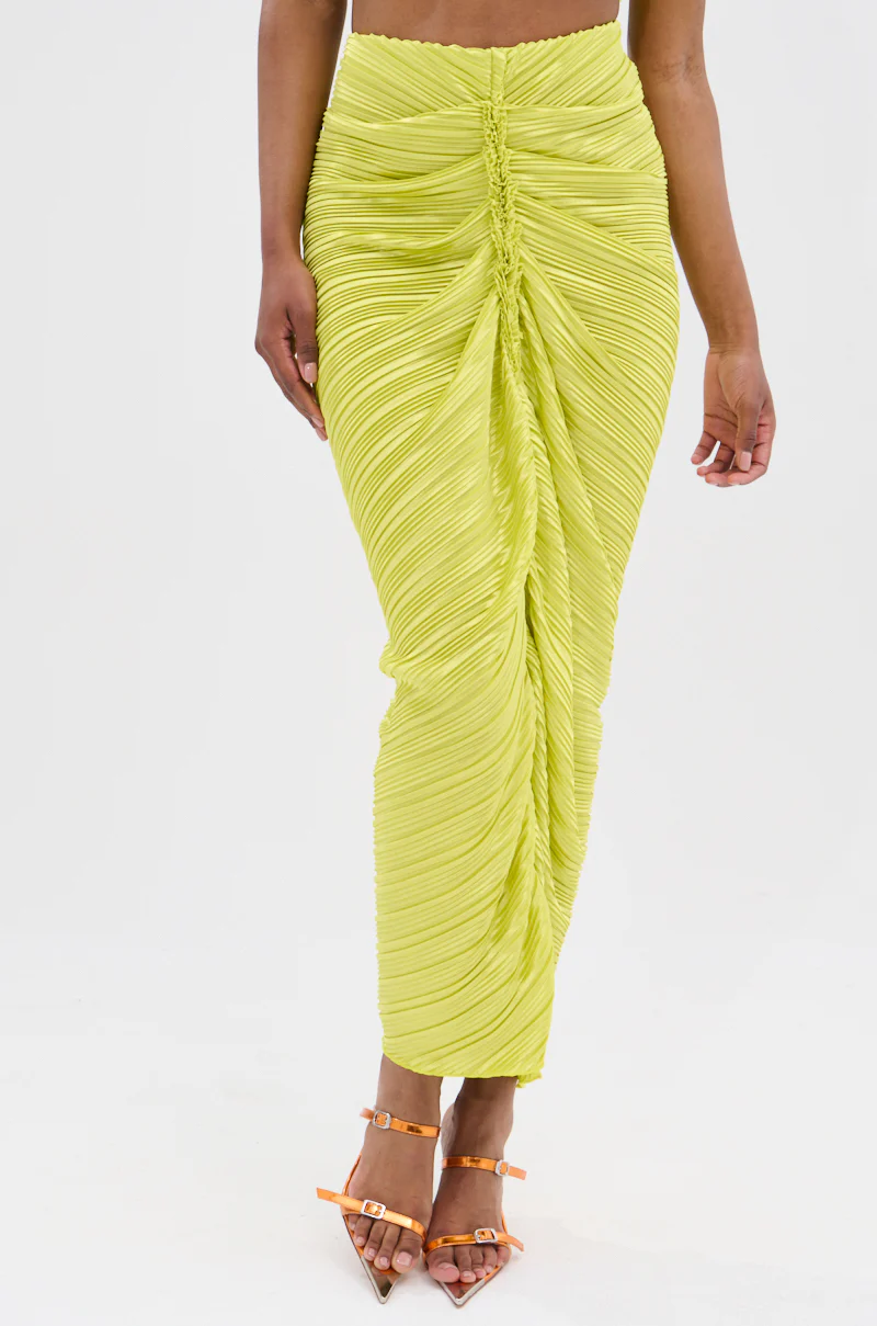 SWEET AS CAN BE GREEN MAXI SKIRT - Image 4