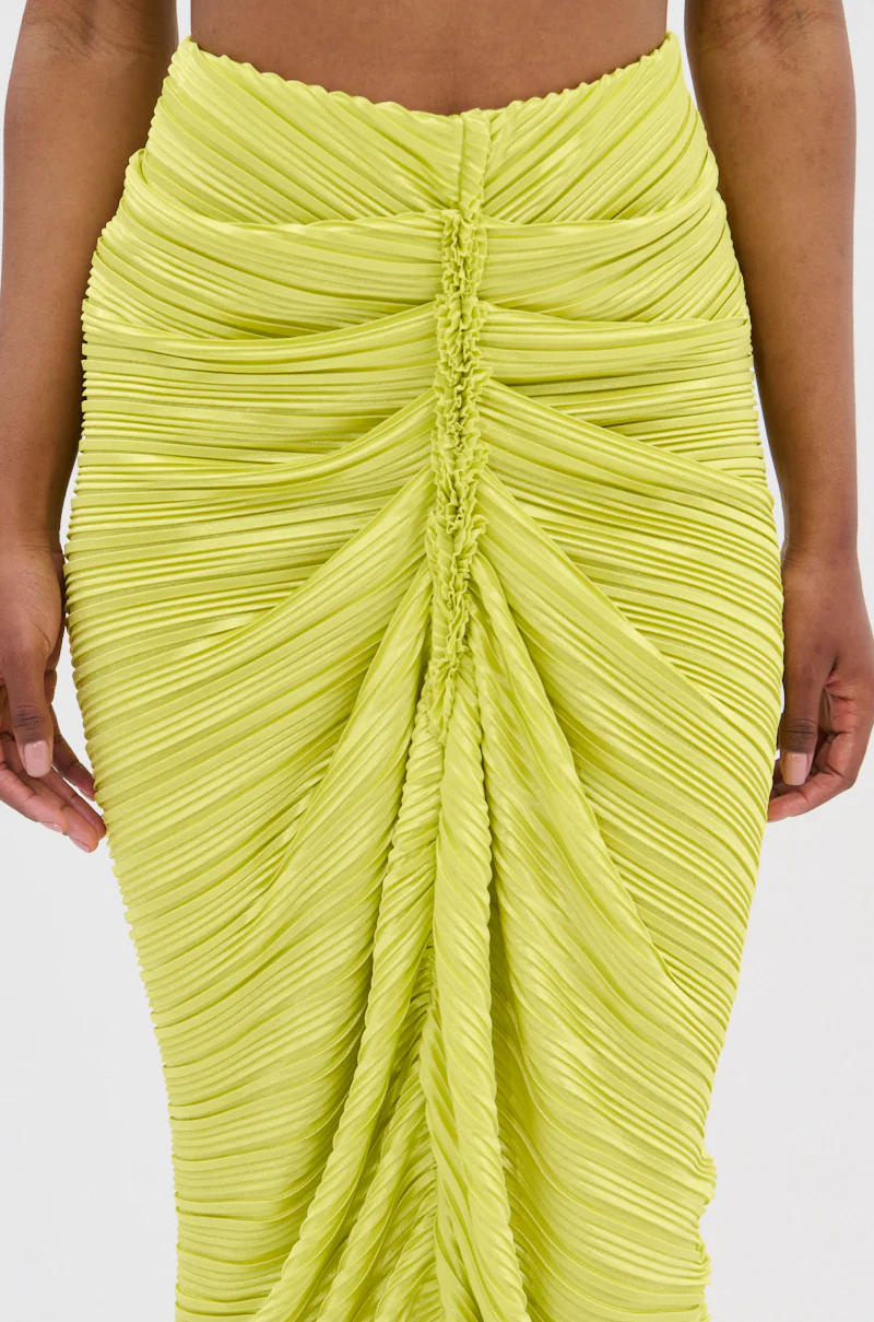 SWEET AS CAN BE GREEN MAXI SKIRT - Image 9
