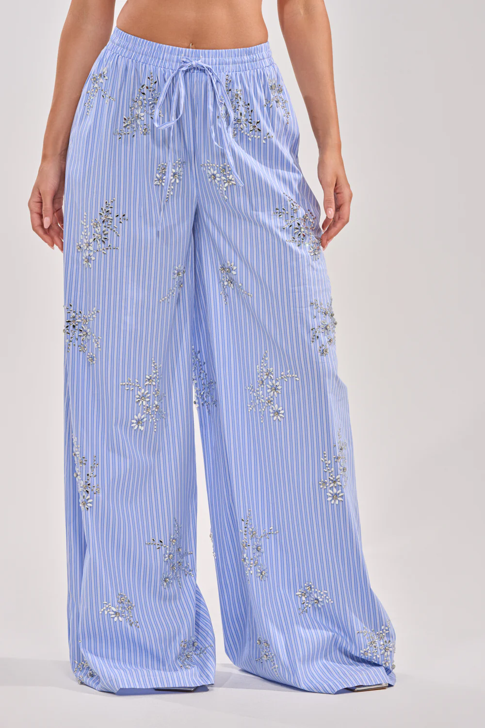 SWEET DREAMS RHINESTONE POPLIN PANT - Image 3