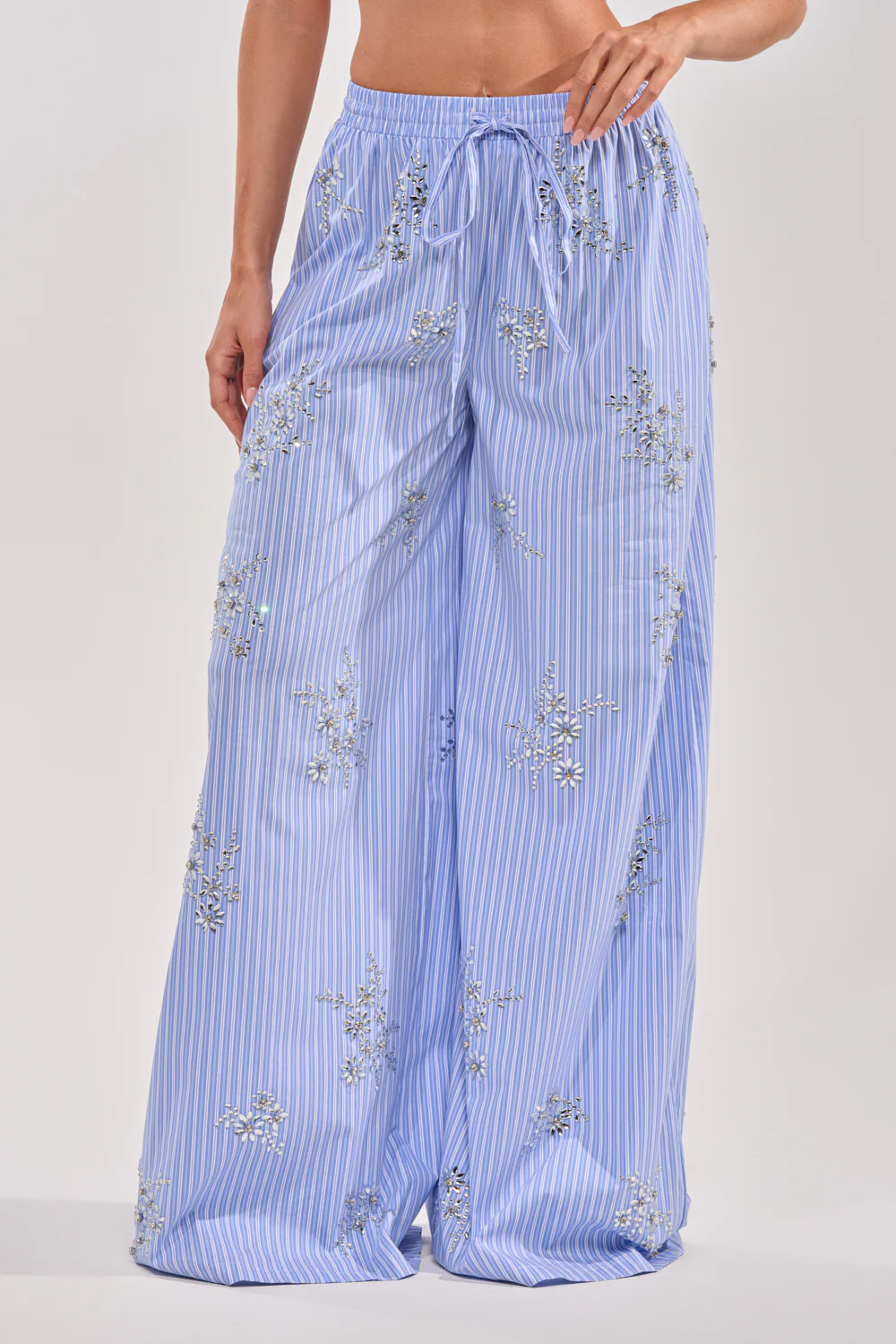 SWEET DREAMS RHINESTONE POPLIN PANT - Image 4