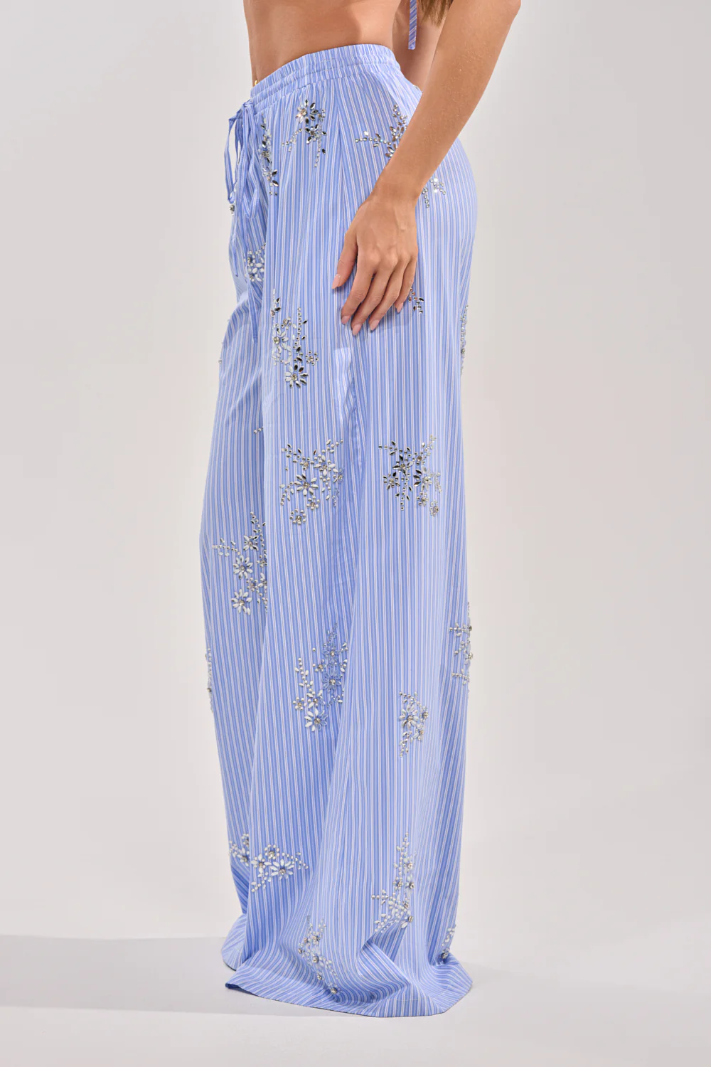 SWEET DREAMS RHINESTONE POPLIN PANT - Image 5