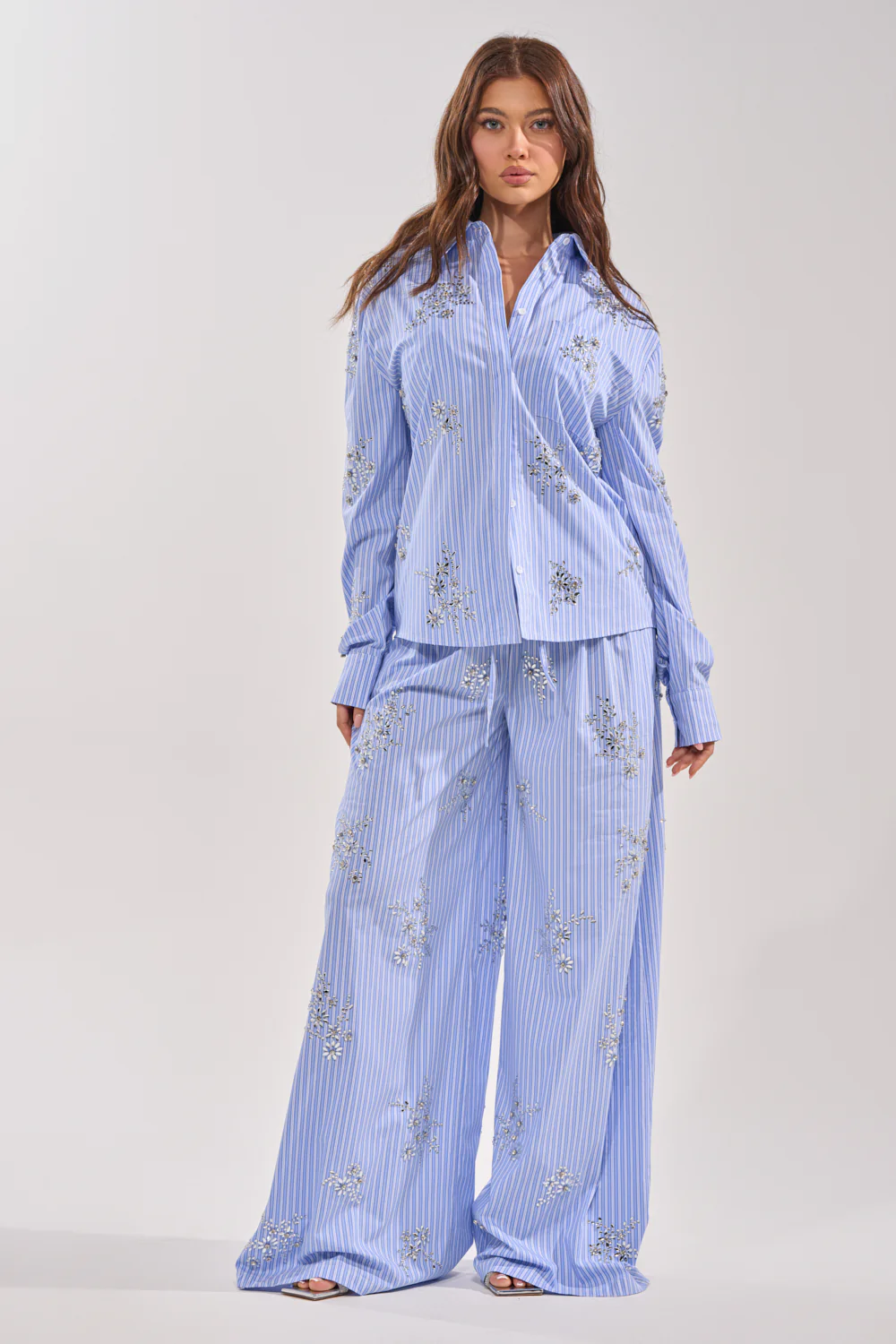 SWEET DREAMS RHINESTONE POPLIN PANT - Image 7