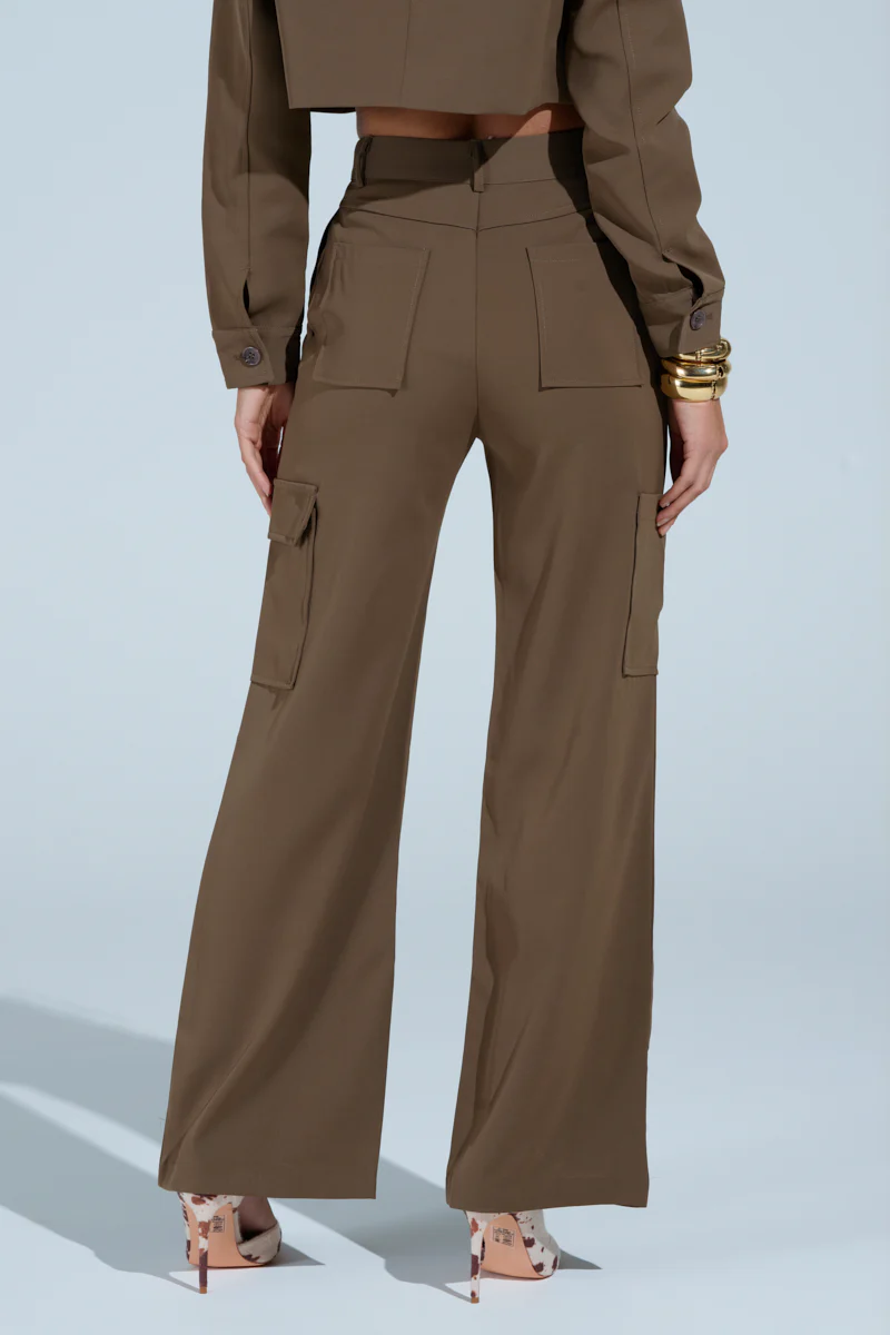 TAKE IT EASY CARGO PANT IN TAUPE - Image 5