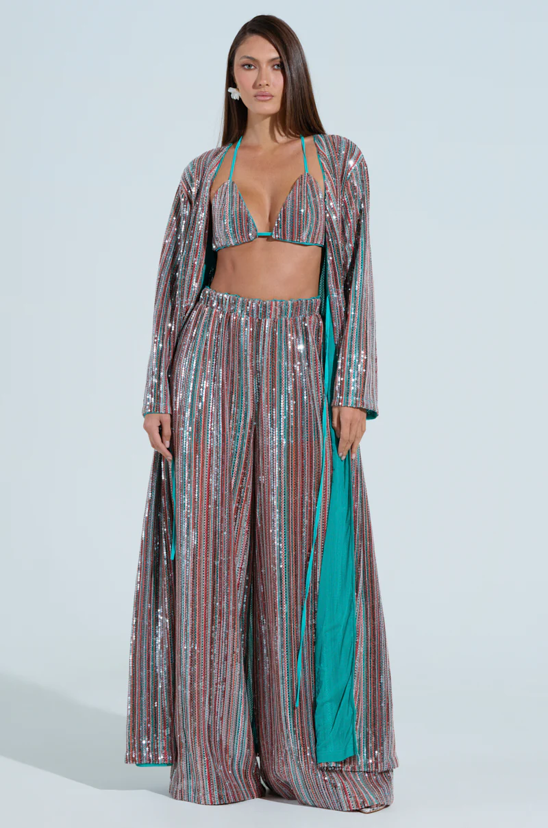 TAYLOR SEQUIN WIDE LEG PANTS - Image 6