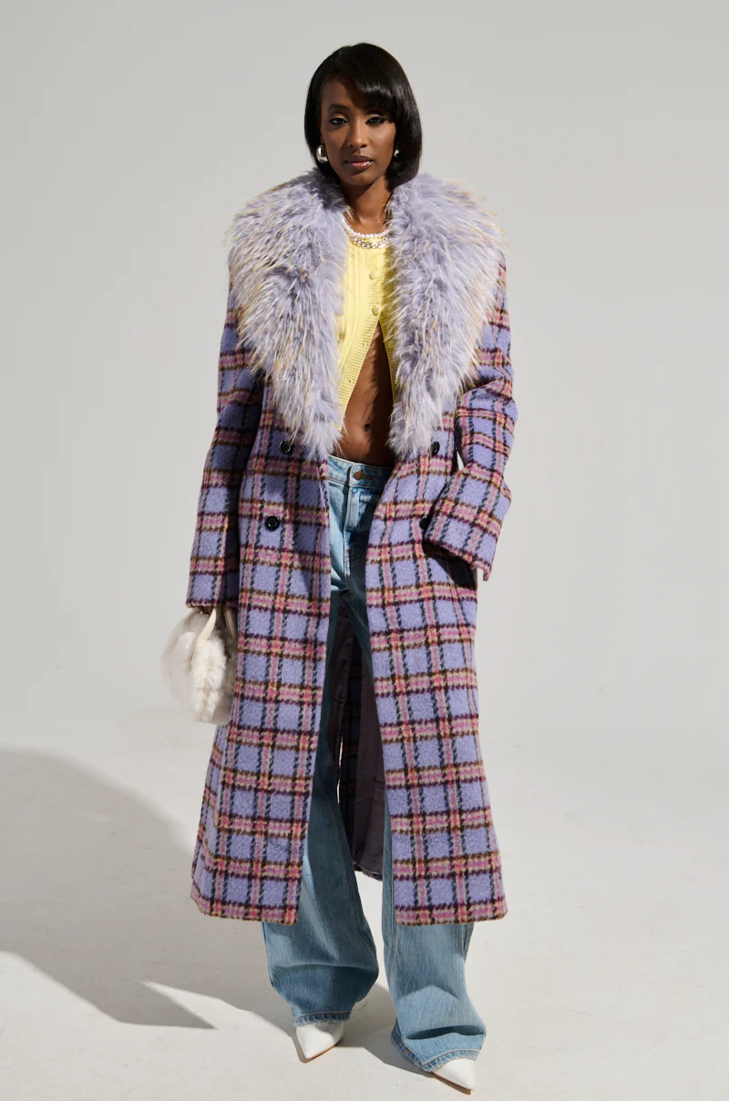 TEA FOR TWO FUR TRIM TRENCH - Image 3
