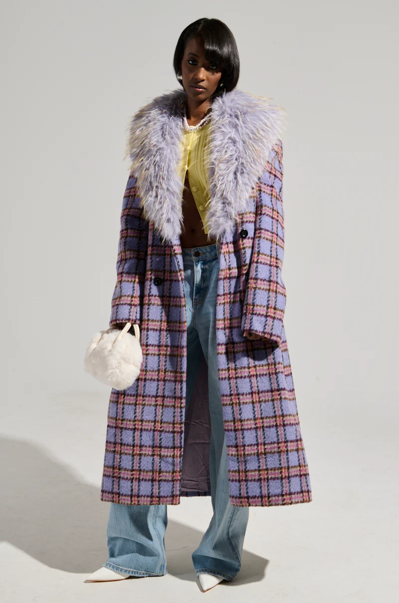 TEA FOR TWO FUR TRIM TRENCH - Image 4