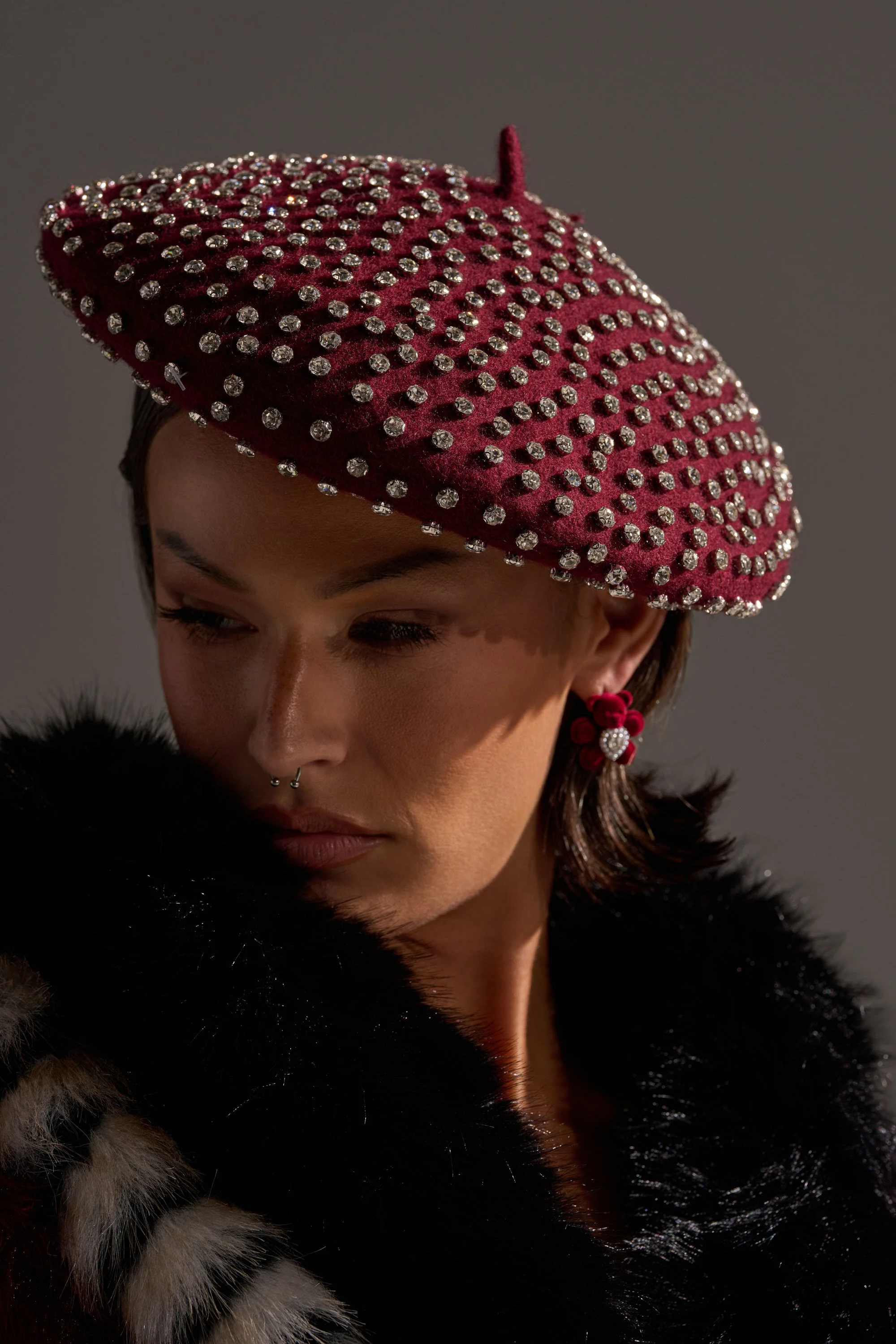 THE REAL RELATE EMBELLISHED BERET - Image 8
