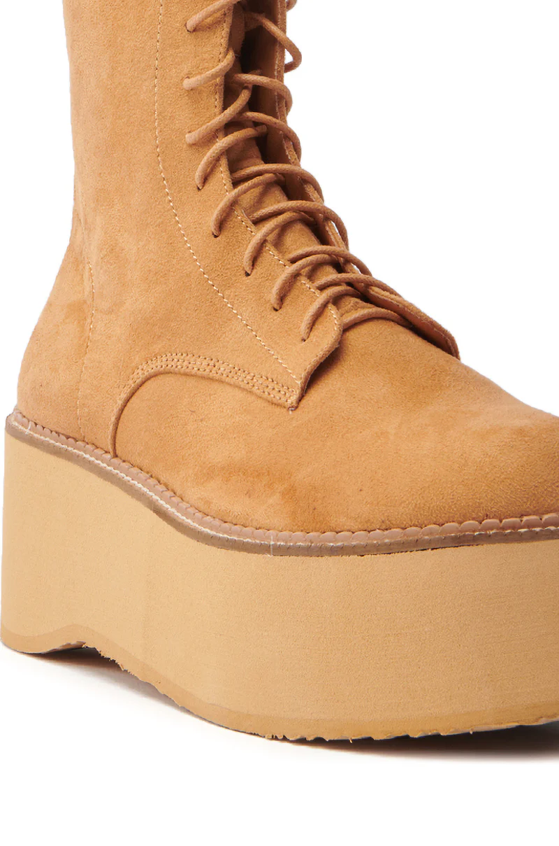 THERIVETER CHESTNUT FLATFORM BOOTIE - Image 6