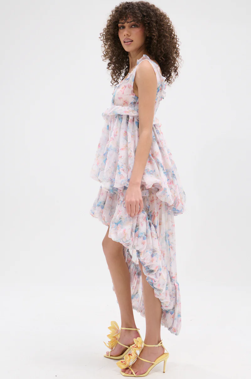 THROUGH THE MEADOW RUFFLE HIGH LOW DRESS - Image 6