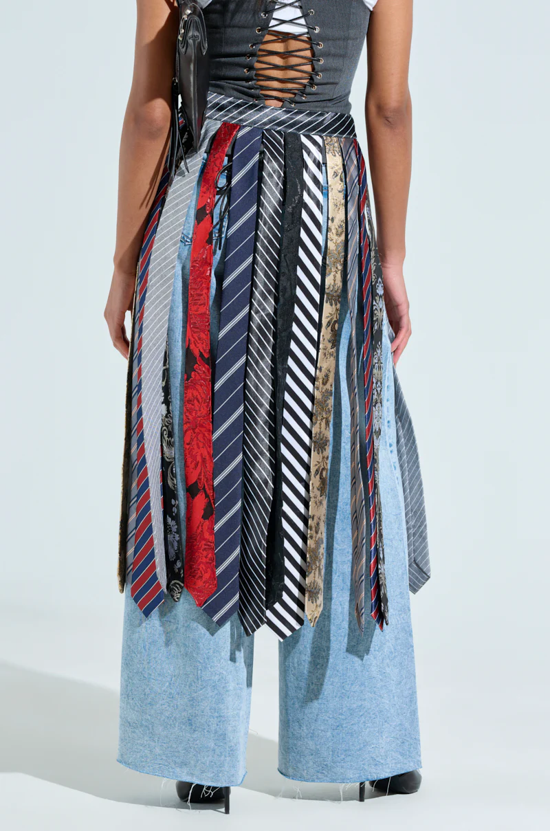 TIED IN BUSINESS MIDI SKIRT - Image 6