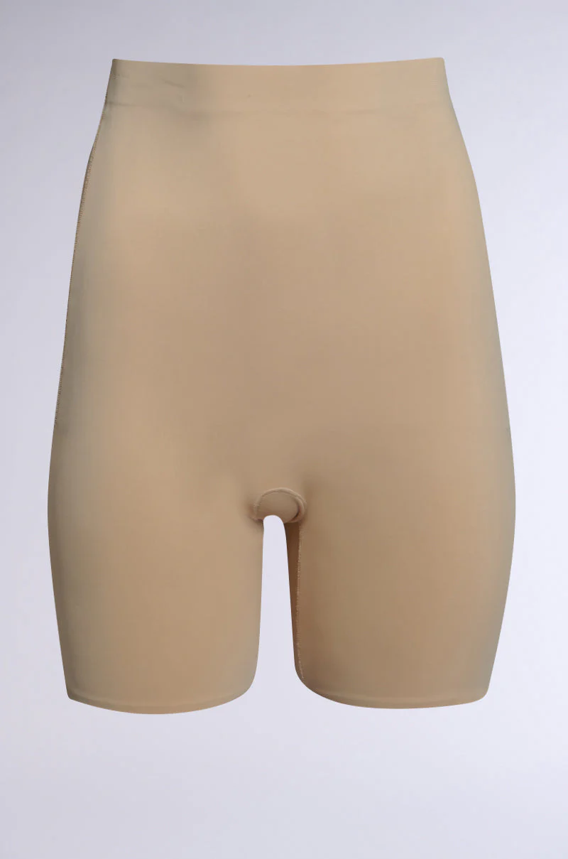 TITSY TUMMY TUCK SHORTS IN TAN - Image 2