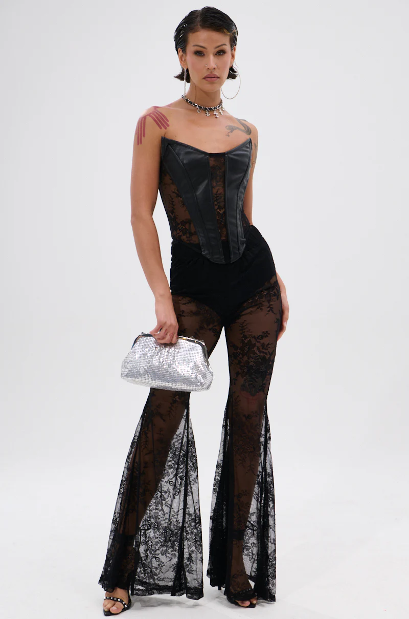 TOO GOOD FOR THIS LACE FLARE LEGGING - Image 6