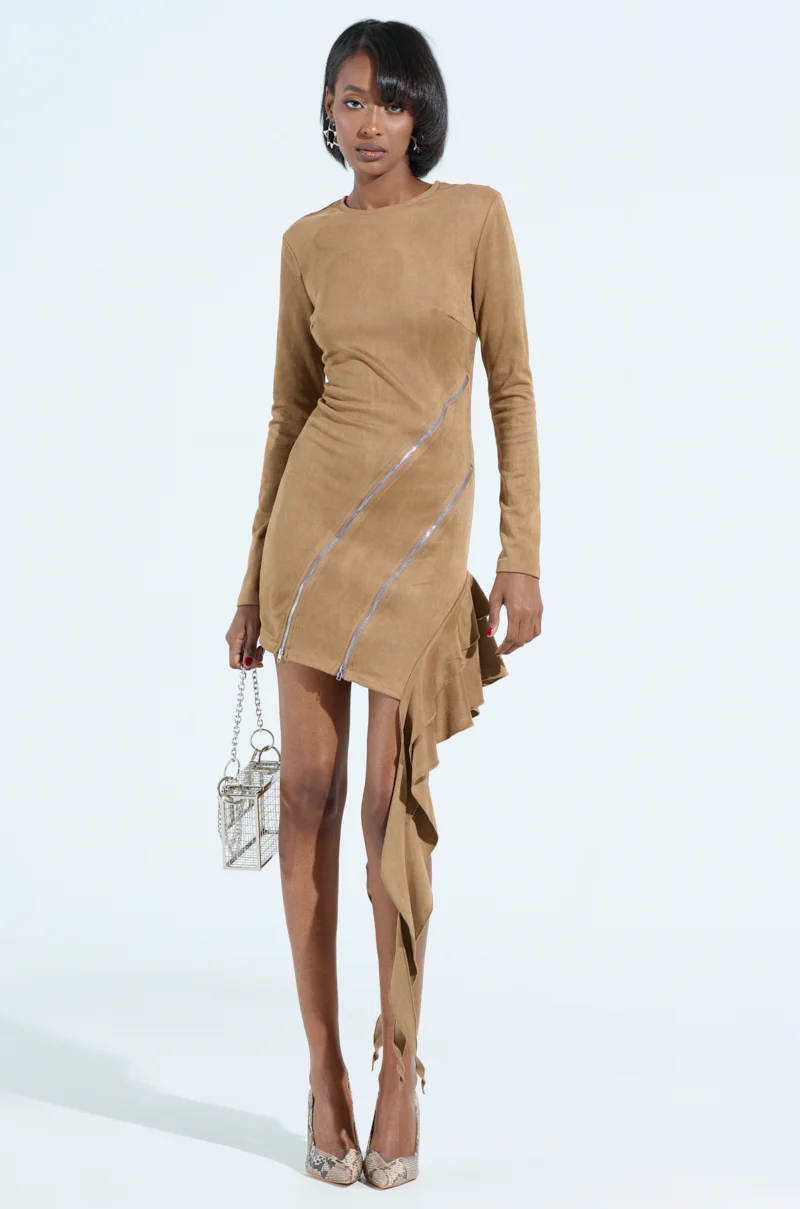 TOUCH ME SUEDE DRESS