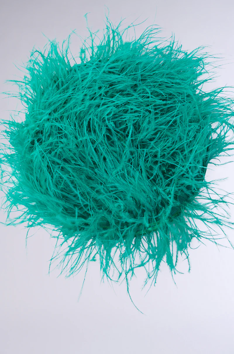 ULTIMATE VIBES OSTRICH FEATHER HAT - Image 9