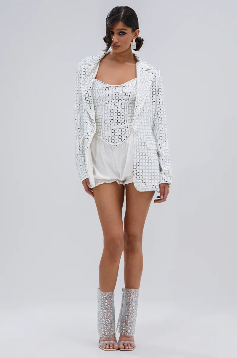 WHITE HOT EMBELLISHED CORSET - Image 7