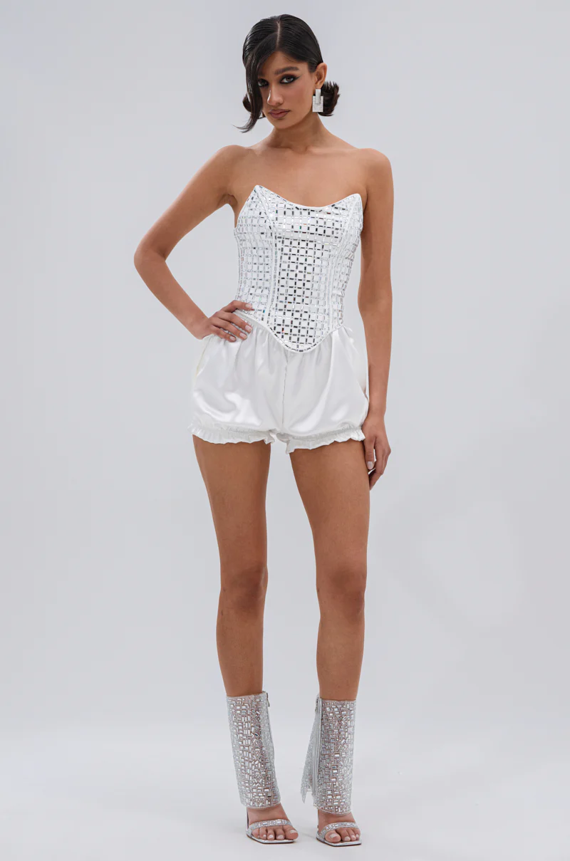 WHITE HOT EMBELLISHED CORSET - Image 8