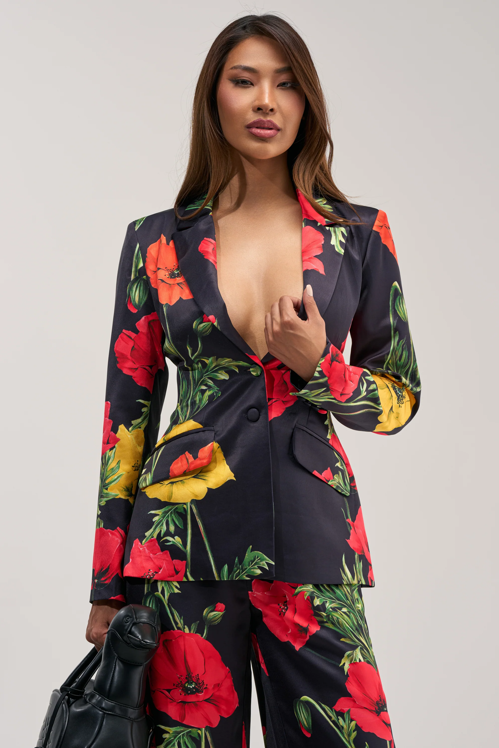 WILDFLOWER SATIN BLAZER - Image 3