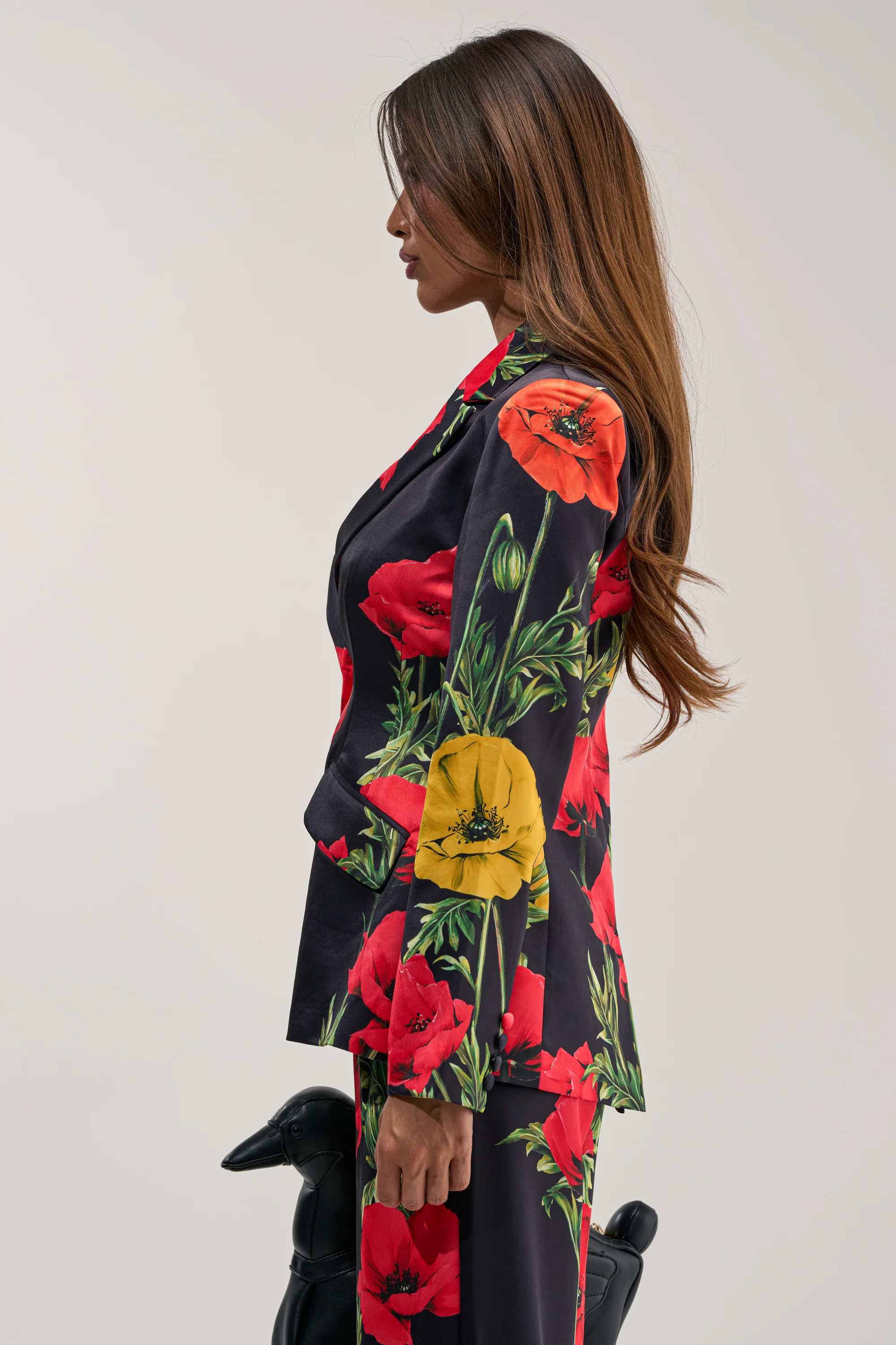 WILDFLOWER SATIN BLAZER - Image 5