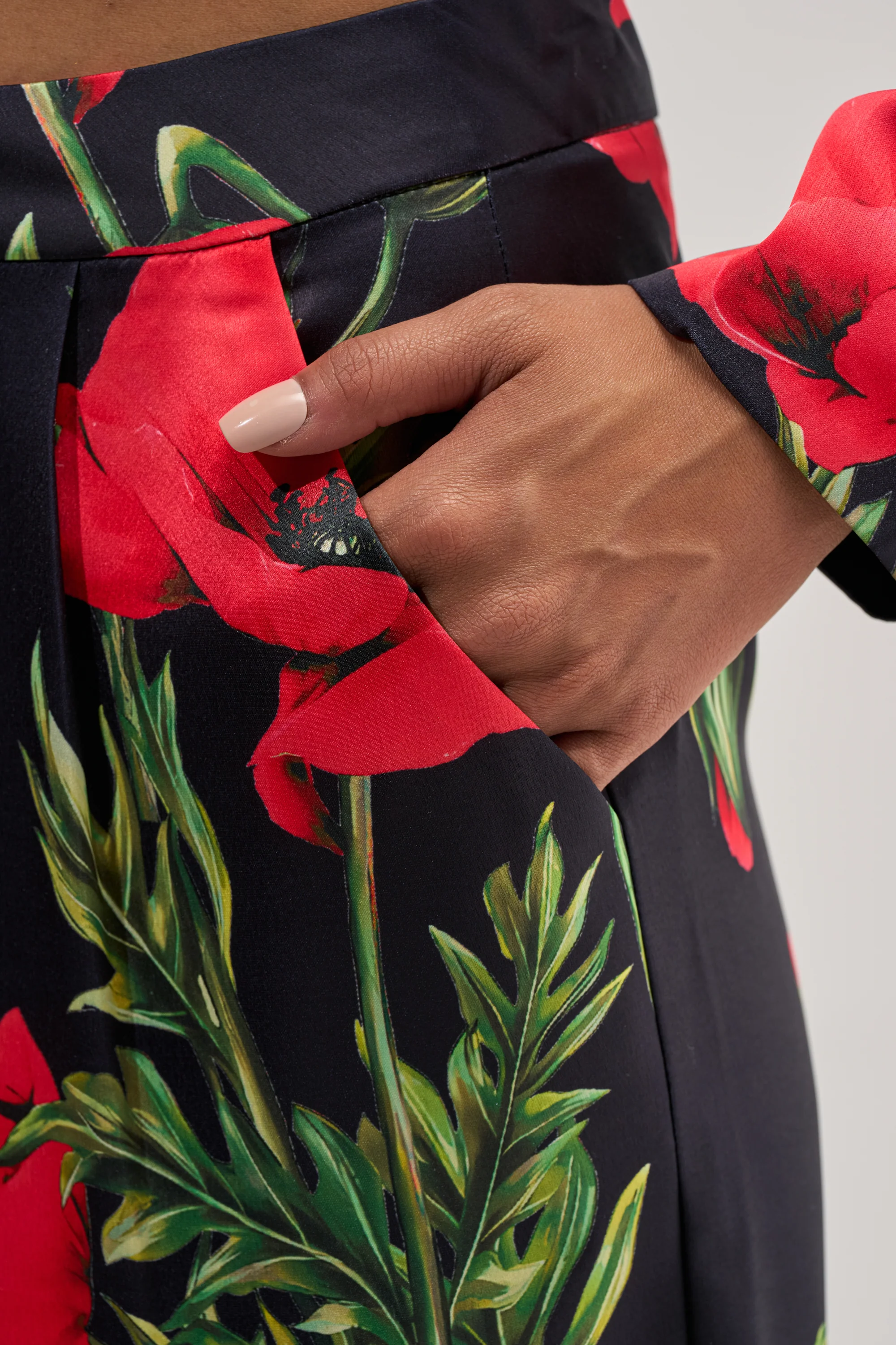 WILDFLOWER SATIN TROUSER - Image 7