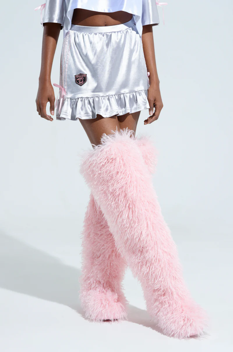WINNING MINI SKIRT IN SILVER - Image 3