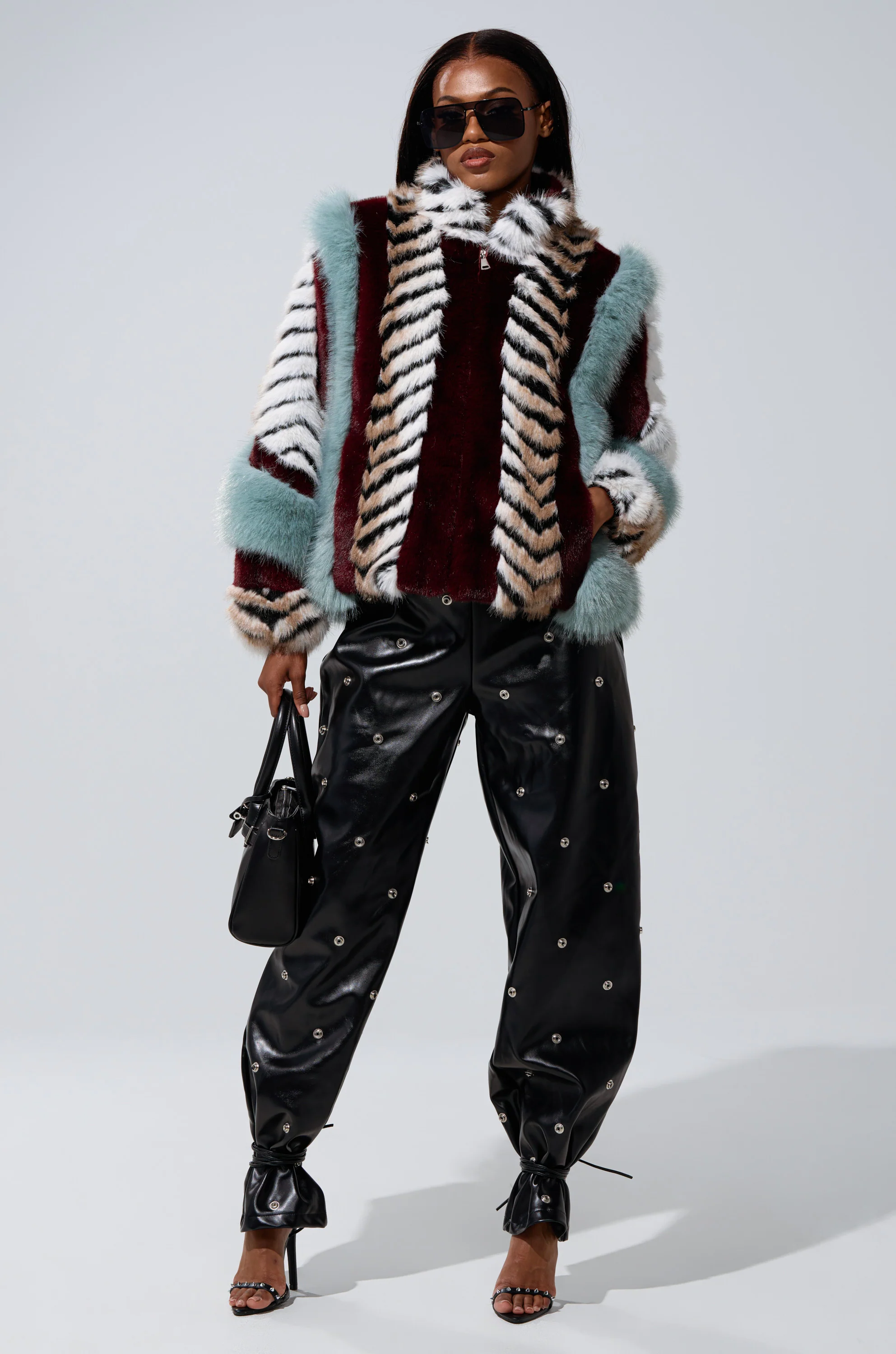 WORK IT BABY FAUX LEATHER BARREL PANT - Image 10