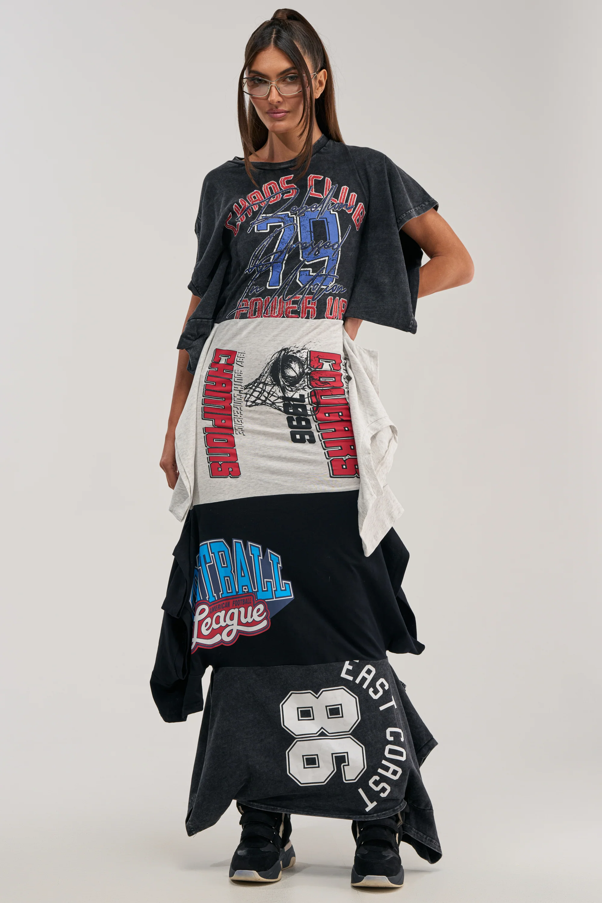 YOUR BIGGEST FAN GRAPHIC TEE MAXI DRESS